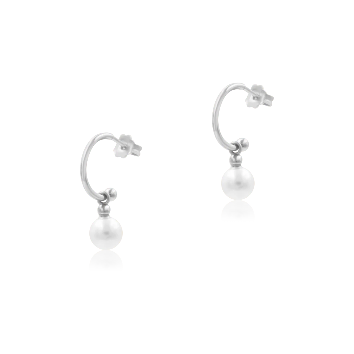 Kolczyki z perłą PURE srebrne
