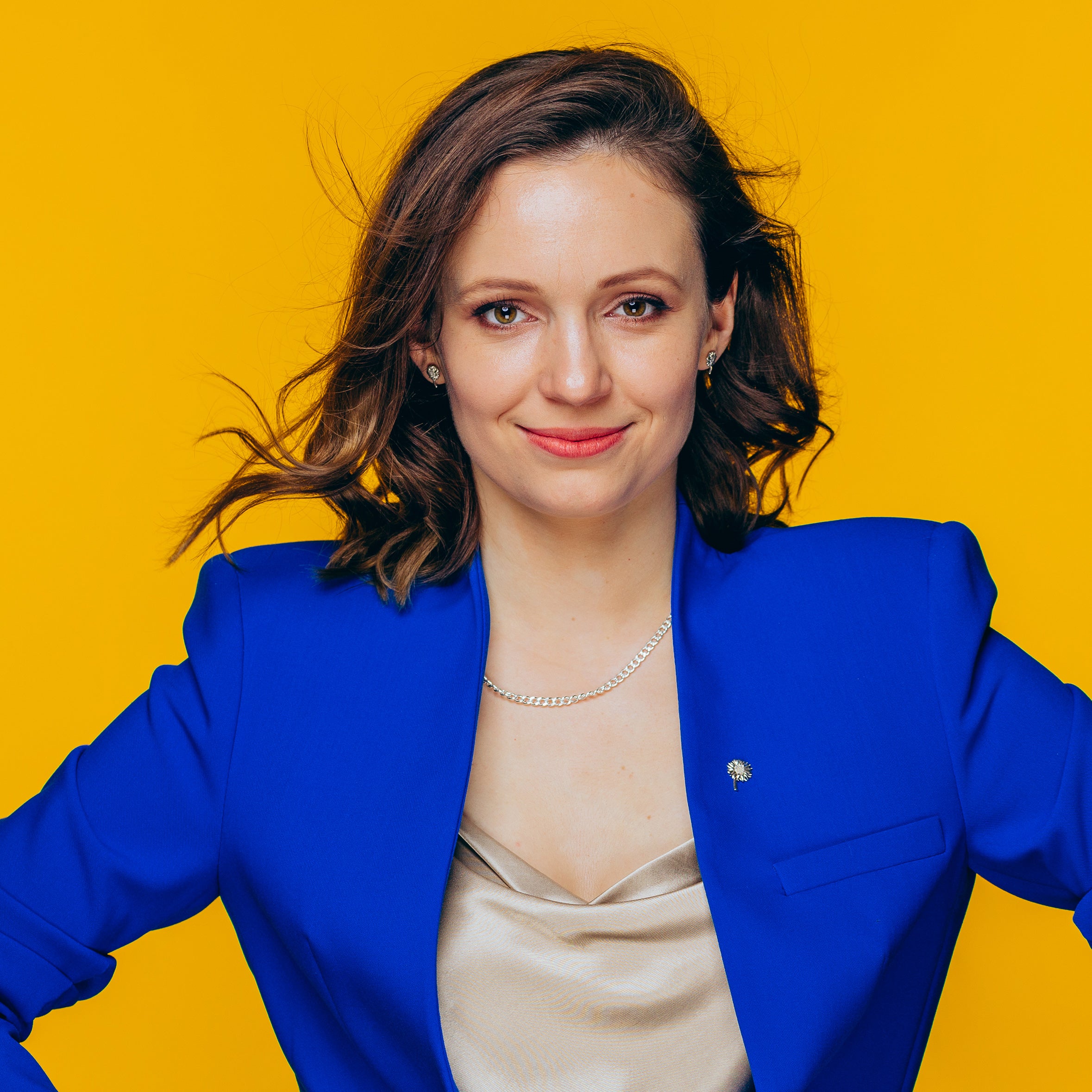 Kolczyki słoneczniki SUNFLOWER srebrne