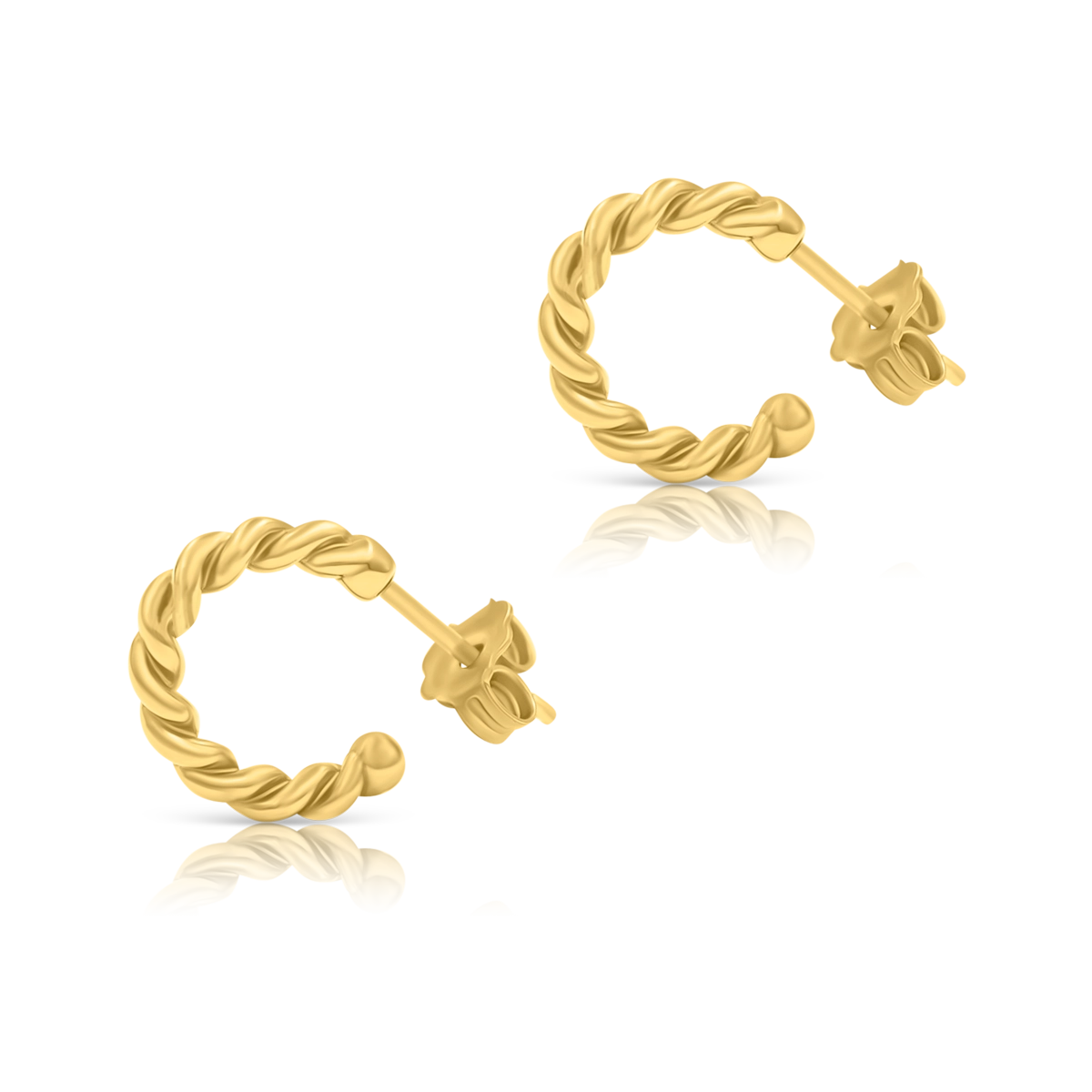 Kolczyki TWIST złote