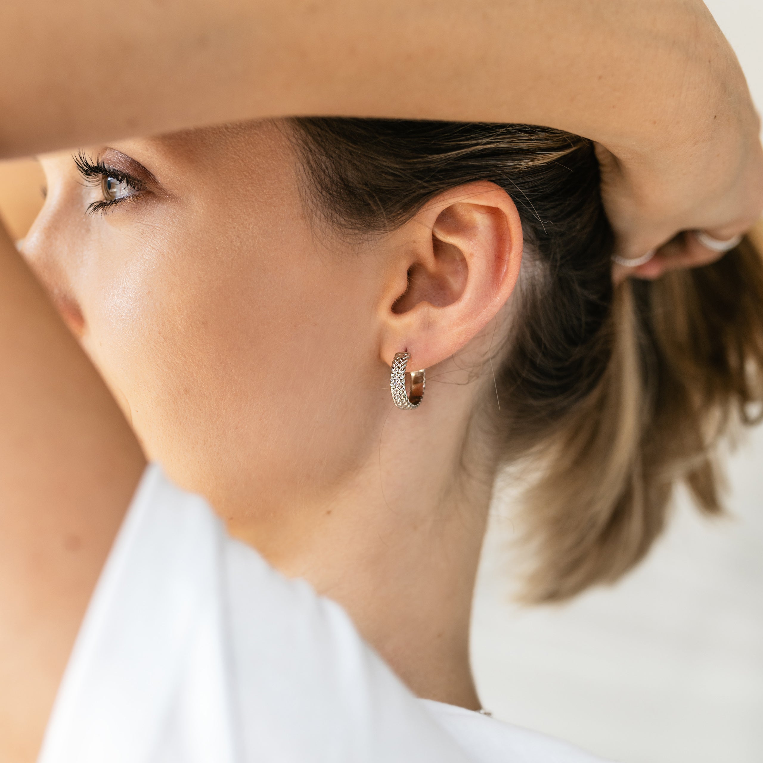 Kolczyki WHEAT srebrne