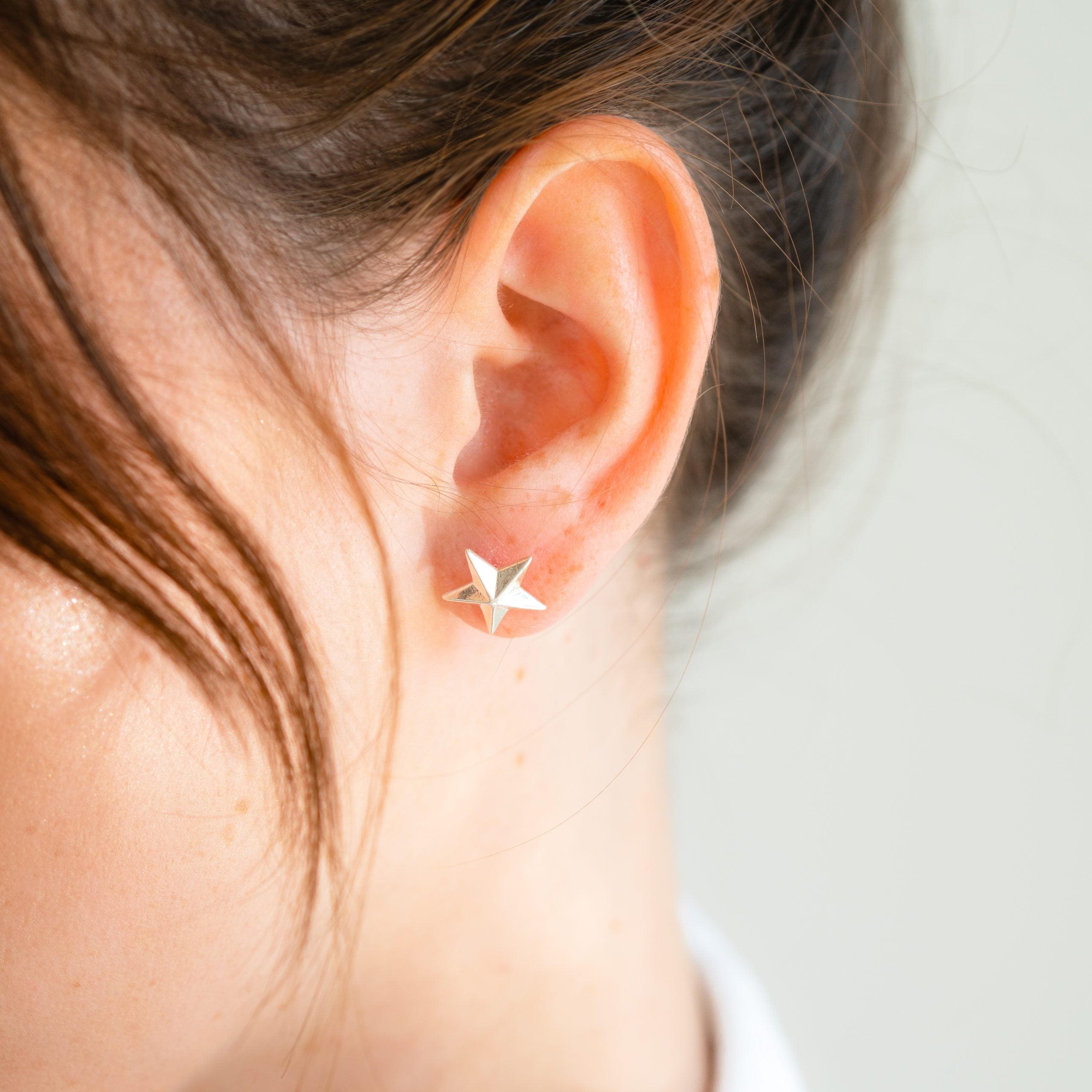 Kolczyki gwiazdki STAR srebrne
