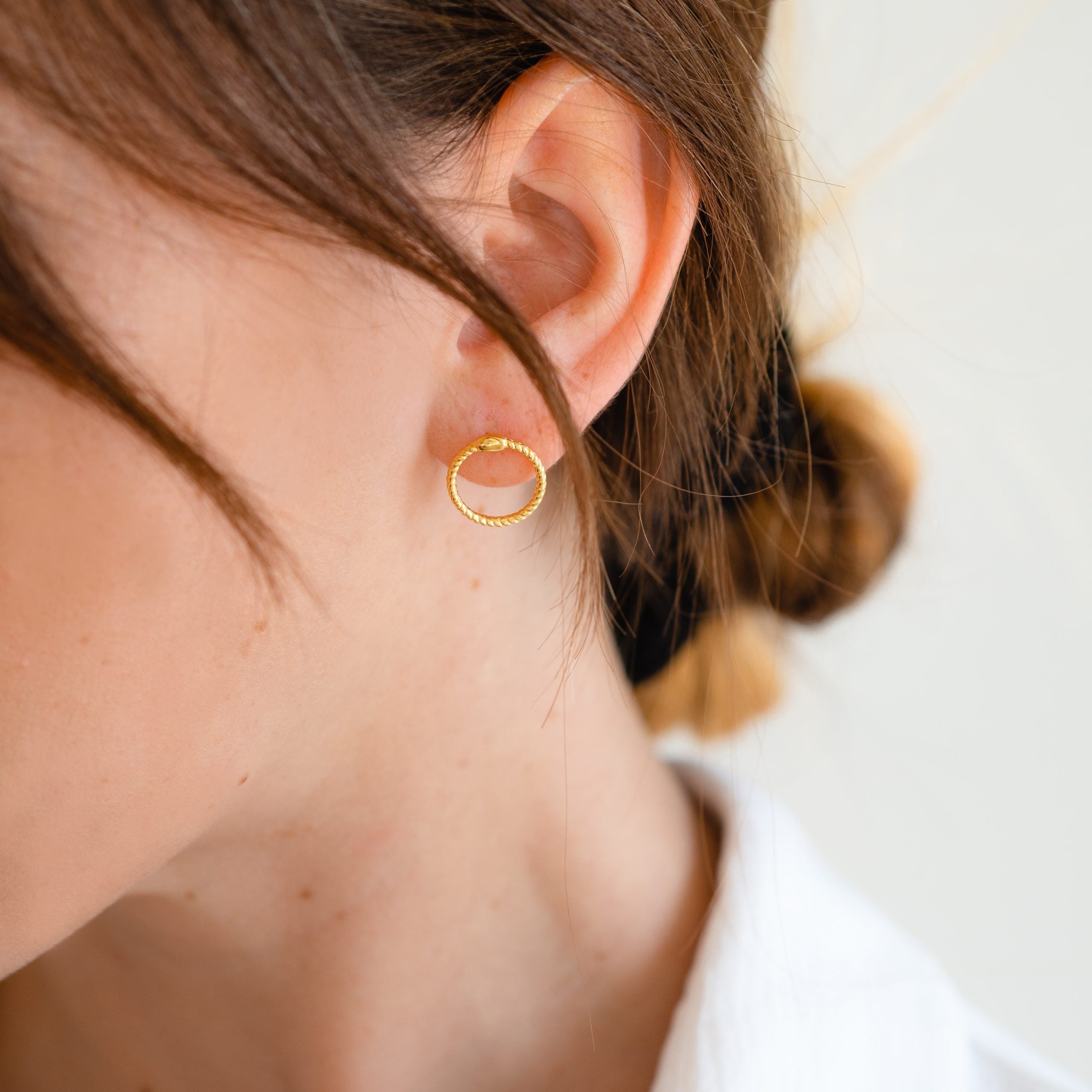 Kolczyki koła HELISA złote