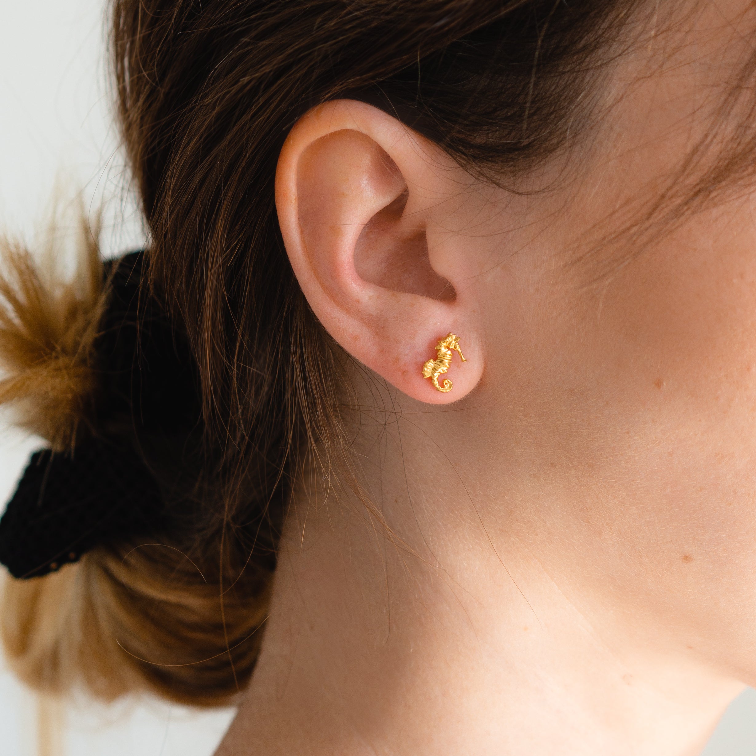 Kolczyki koniki morskie SEAHORSE złote