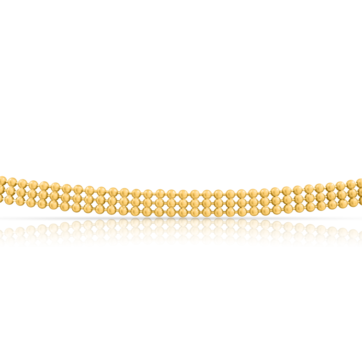 Łańcuszek BLANCA srebrny pozłacany