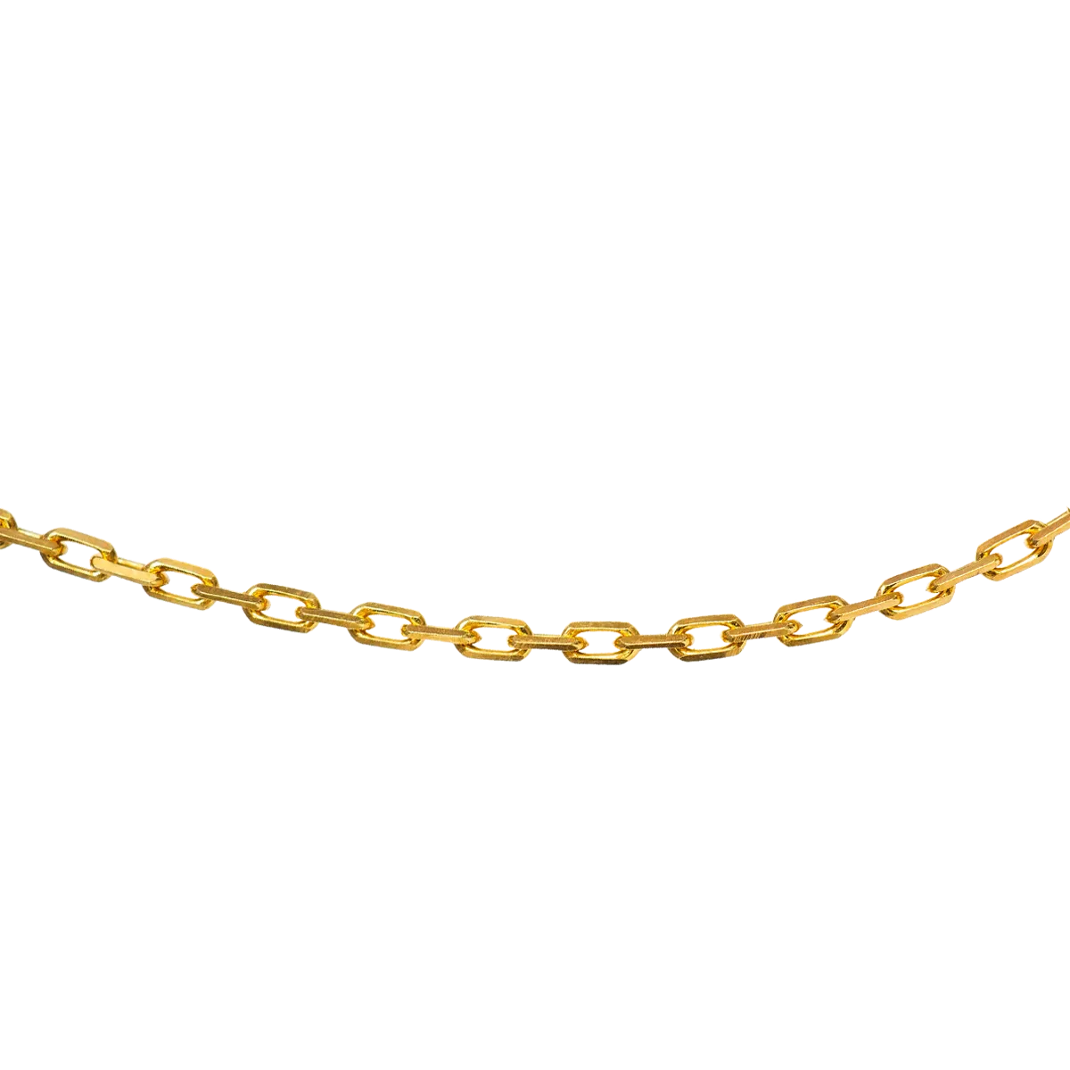 Łańcuszek GRACE srebrny pozłacany