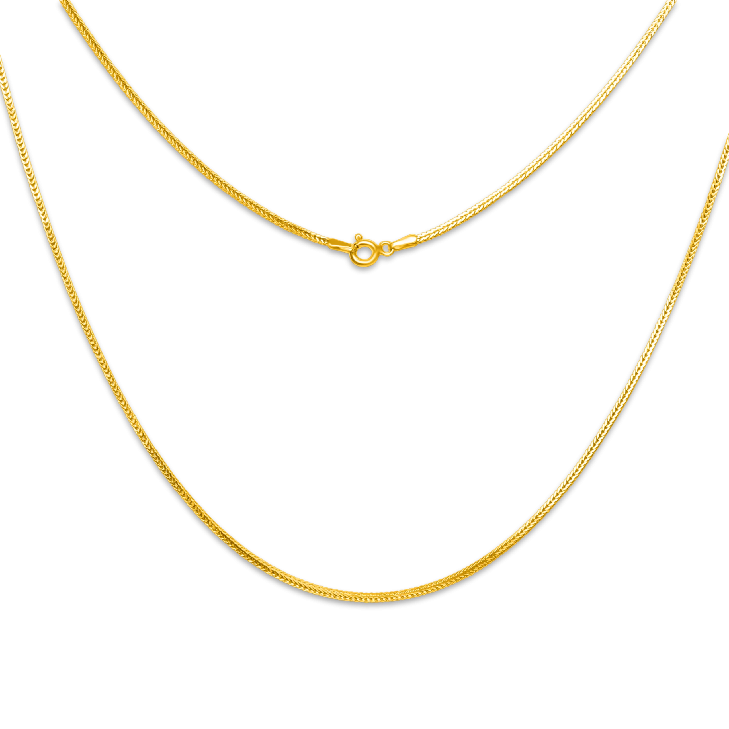 Łańcuszek LISA srebrny pozłacany