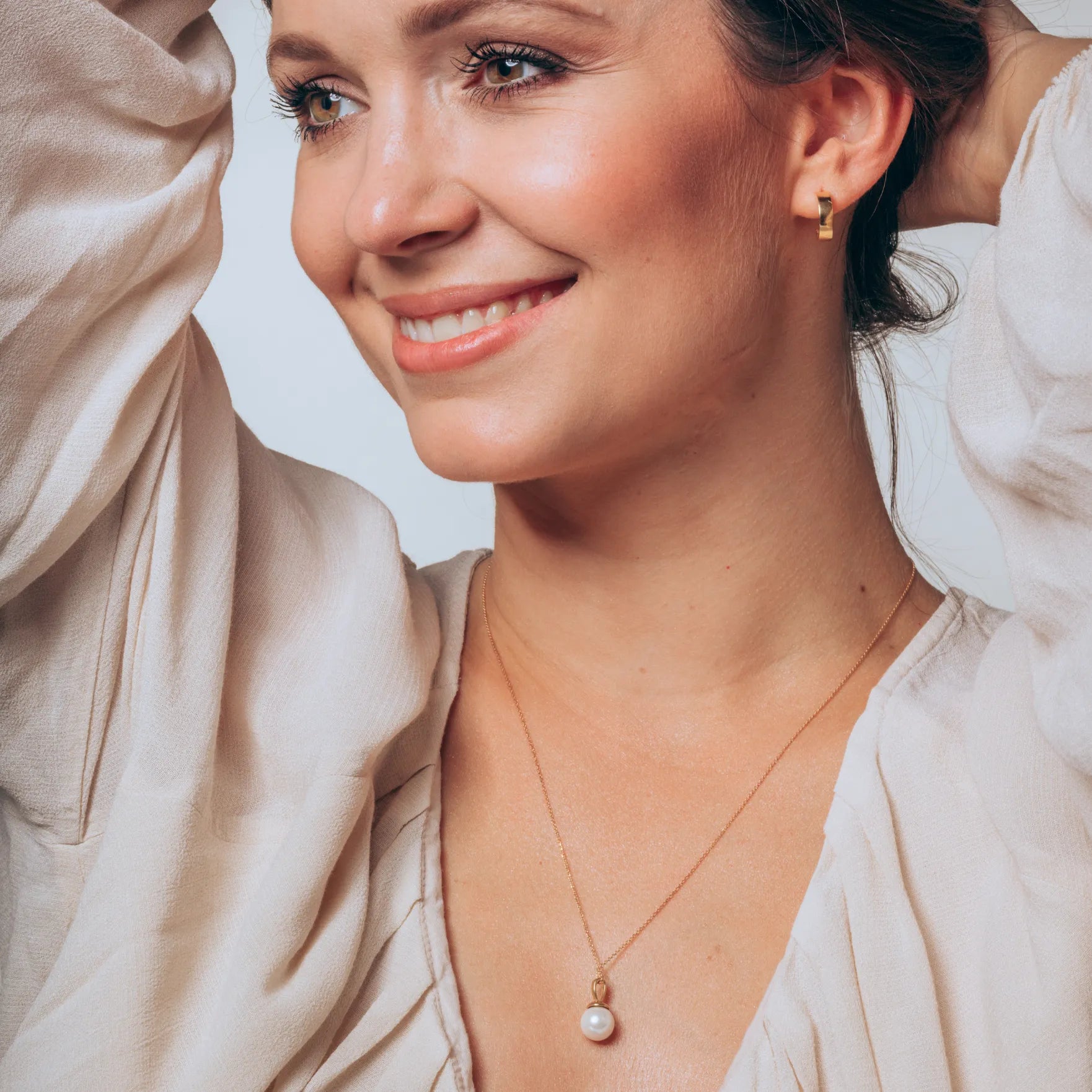 Łańcuszek MIA srebrny pozłacany - 45 cm