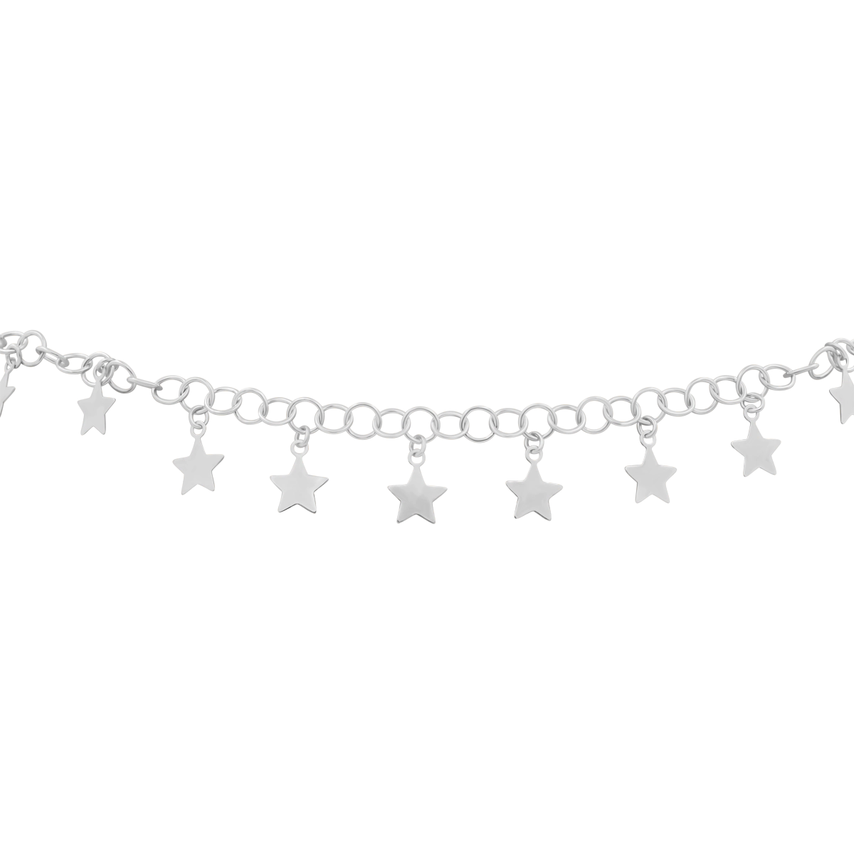 Łańcuszek gwiazdki STARS srebrny
