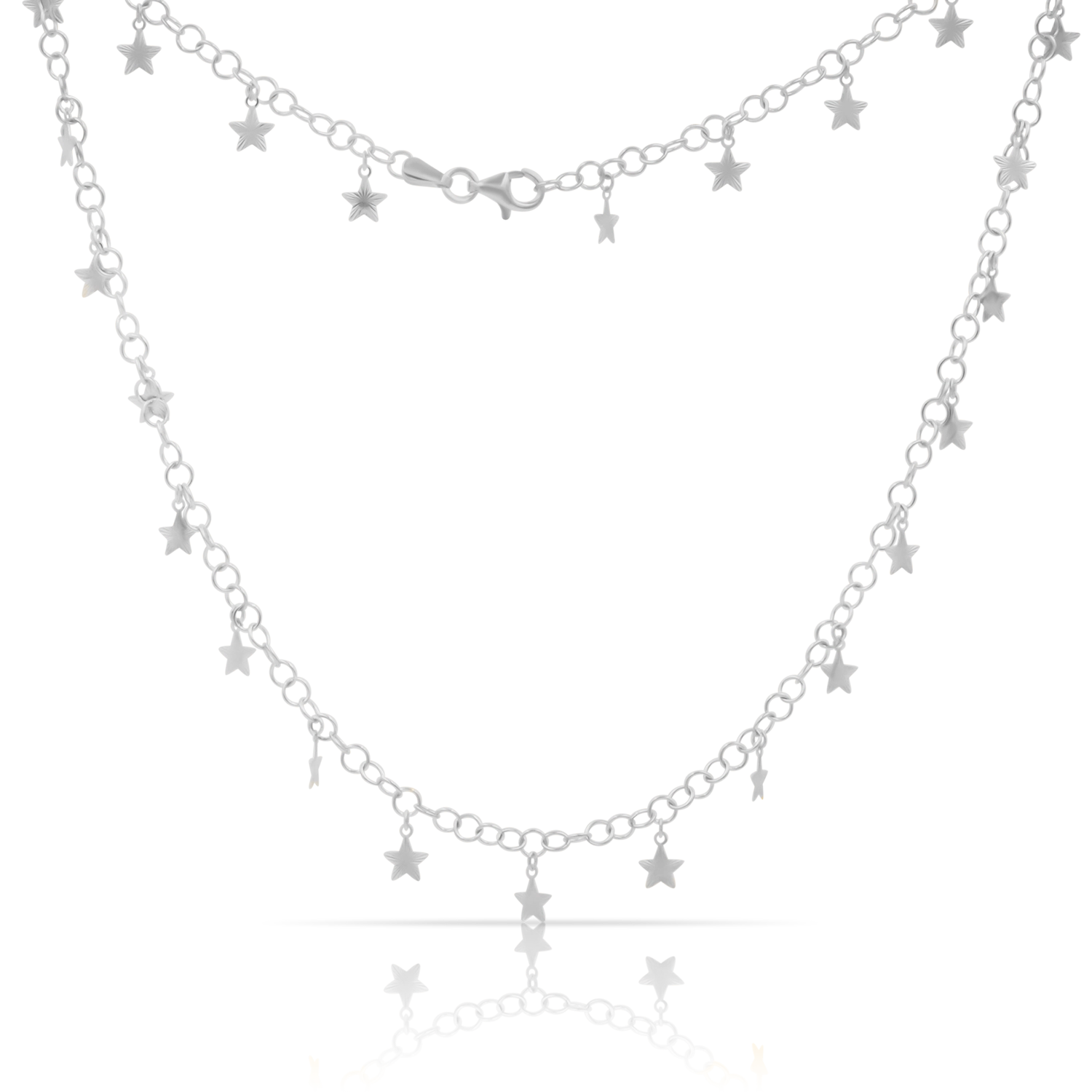 Łańcuszek STARS 2 srebrny