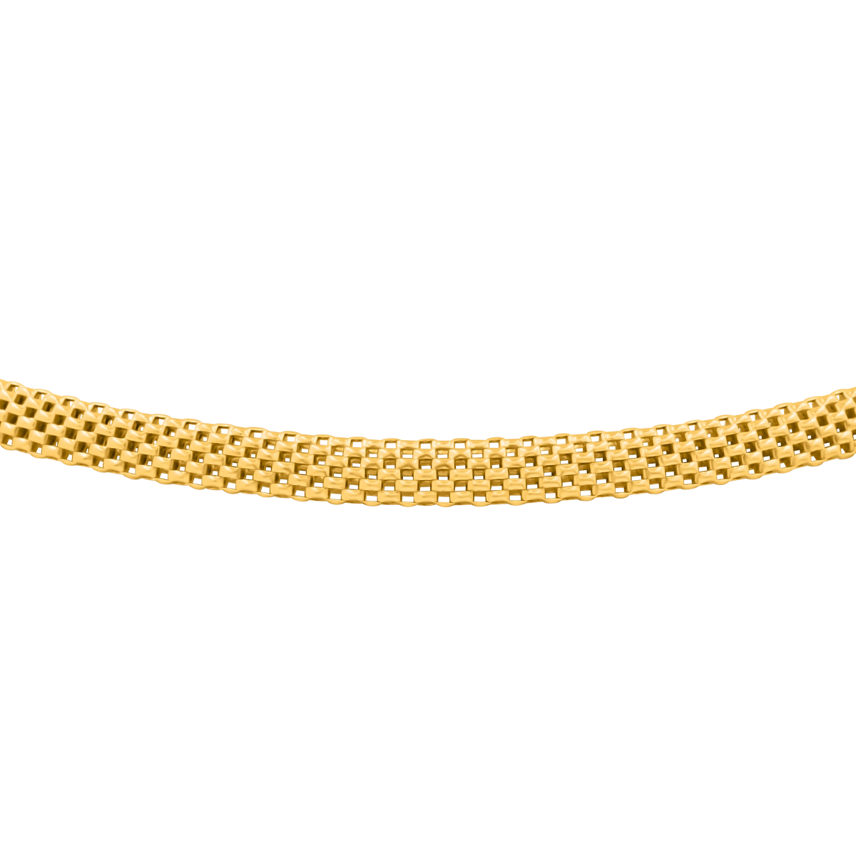 Łańcuszek MEGHAN srebrny pozłacany-50 cm