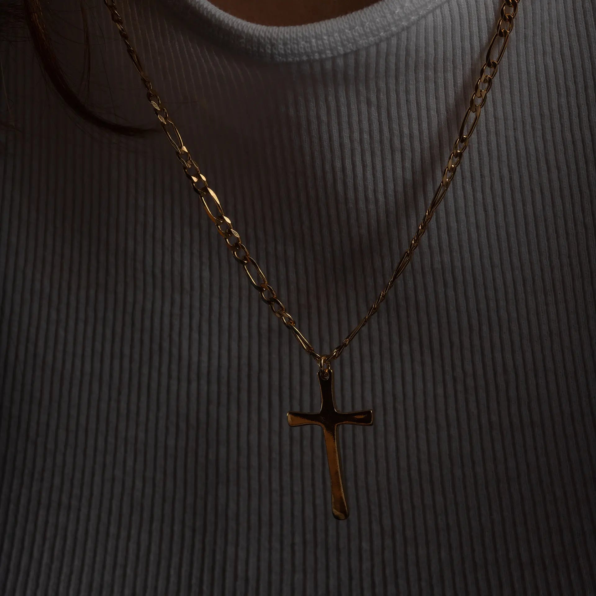 Naszyjnik z zawieszką CAROL - UNISEX srebrny pozłacany