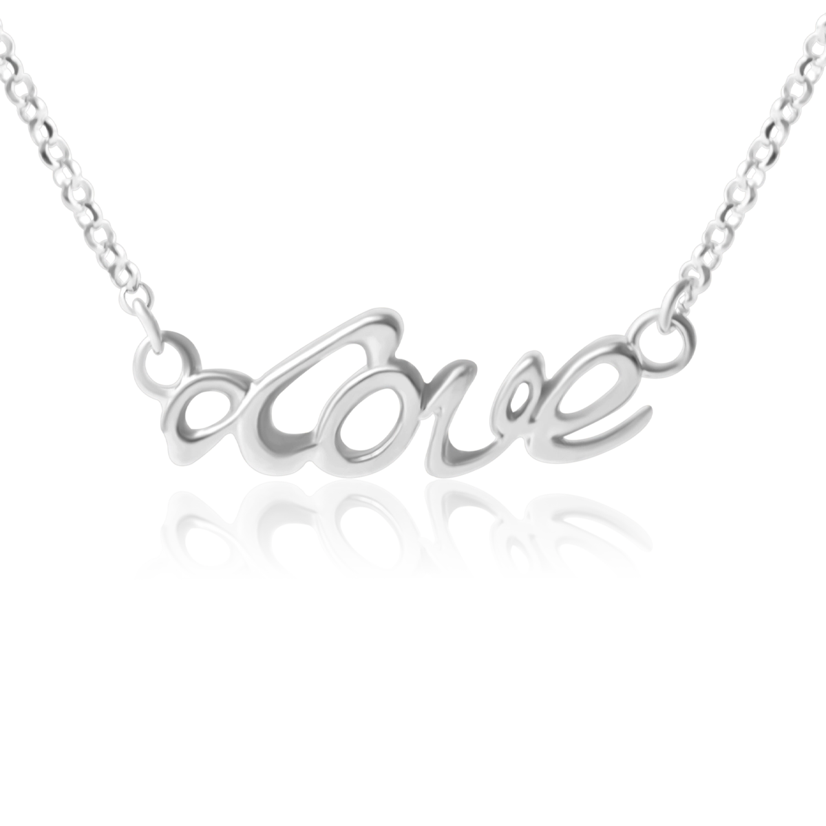 Naszyjnik LOVE srebrny