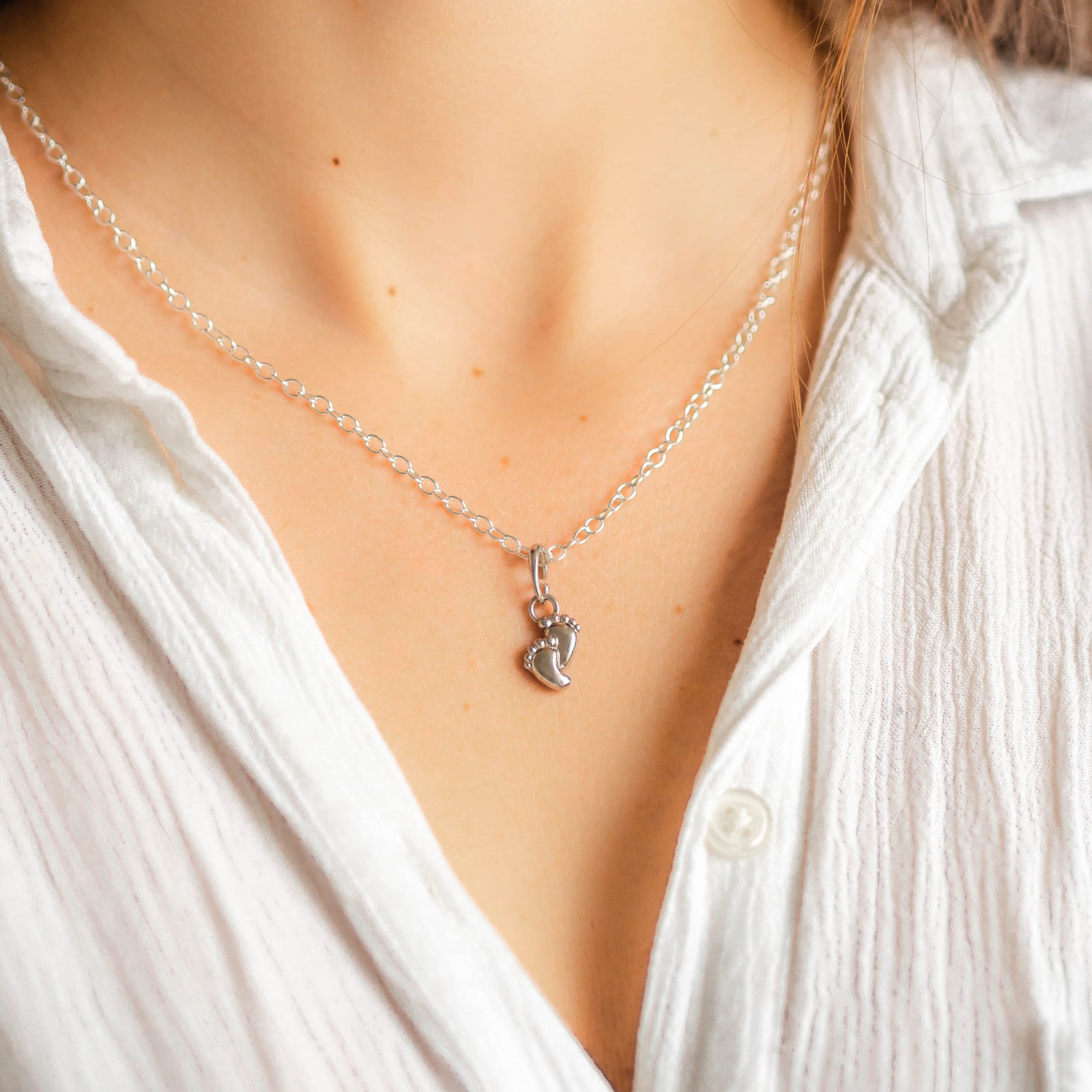 Zawieszka BABYFOOT srebrna