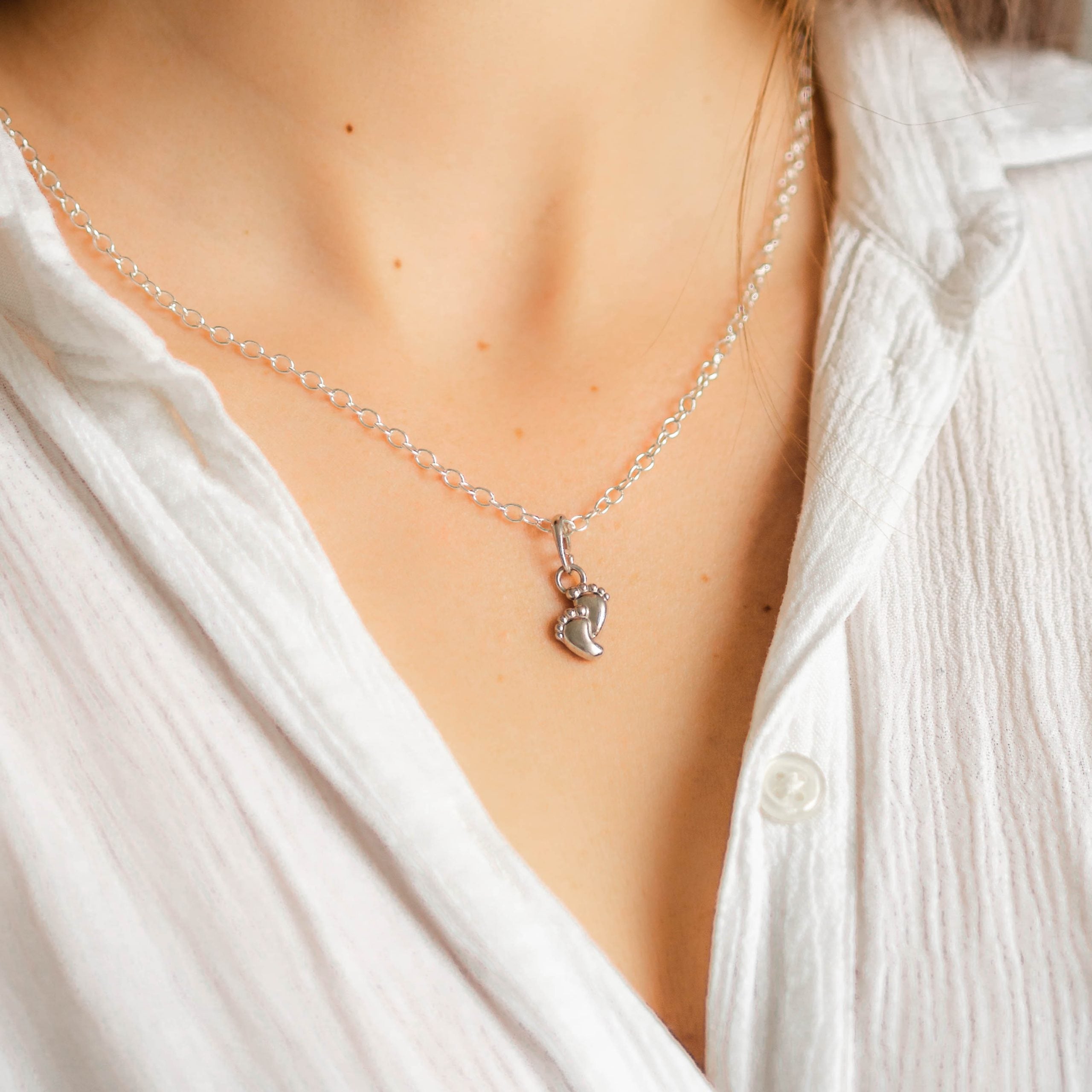 Zawieszka BABYFOOT srebrna