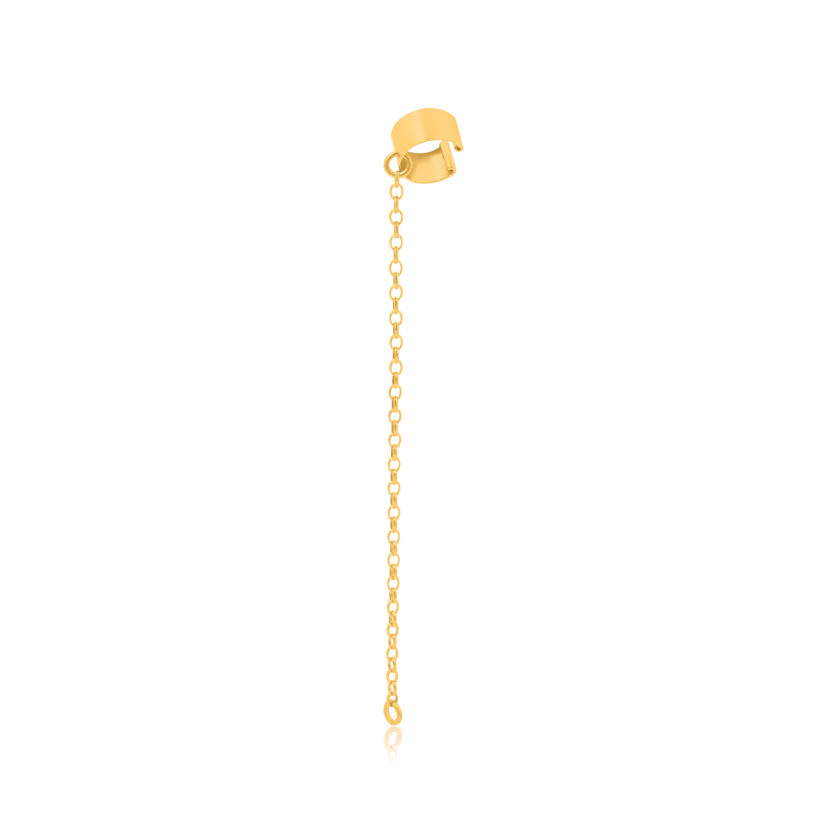 Nausznica FASHION srebrna pozłacana