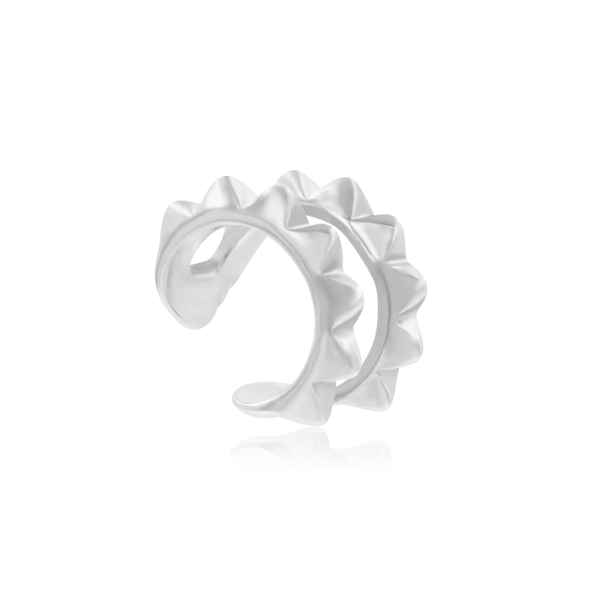 Nausznica PUNK srebrna