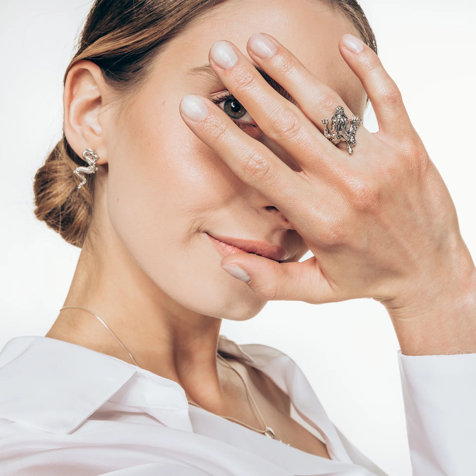 Pierścionek DRAGON srebrny