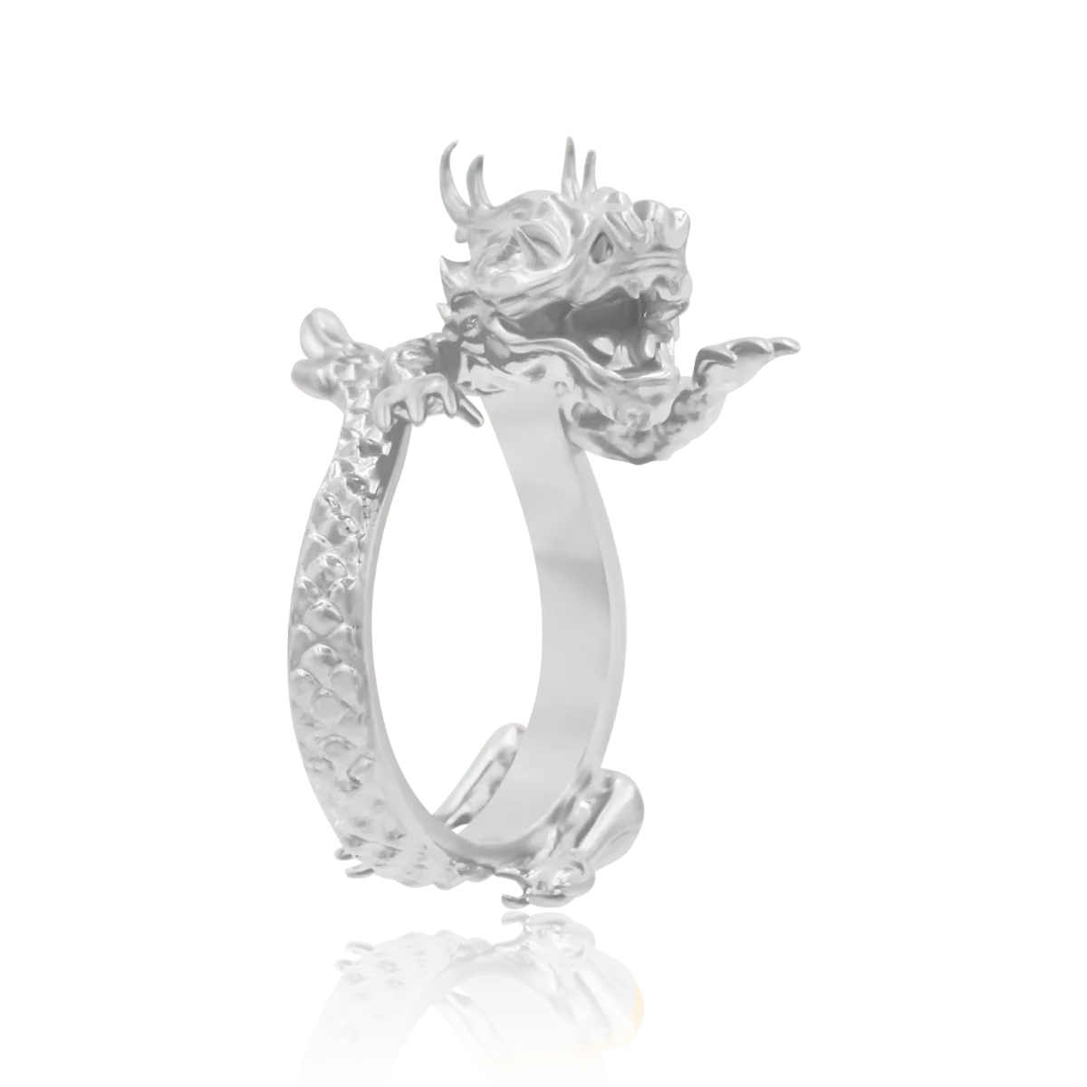 Pierścionek DRAGON srebrny