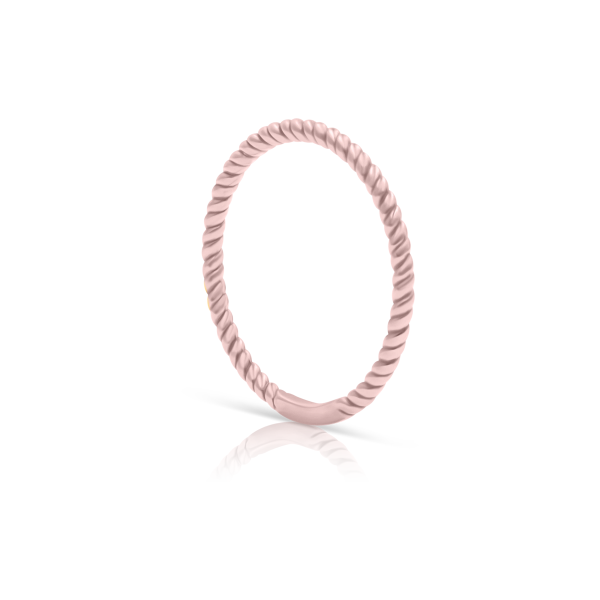 Pierścionek HELISA srebrny pozłacany na różowo