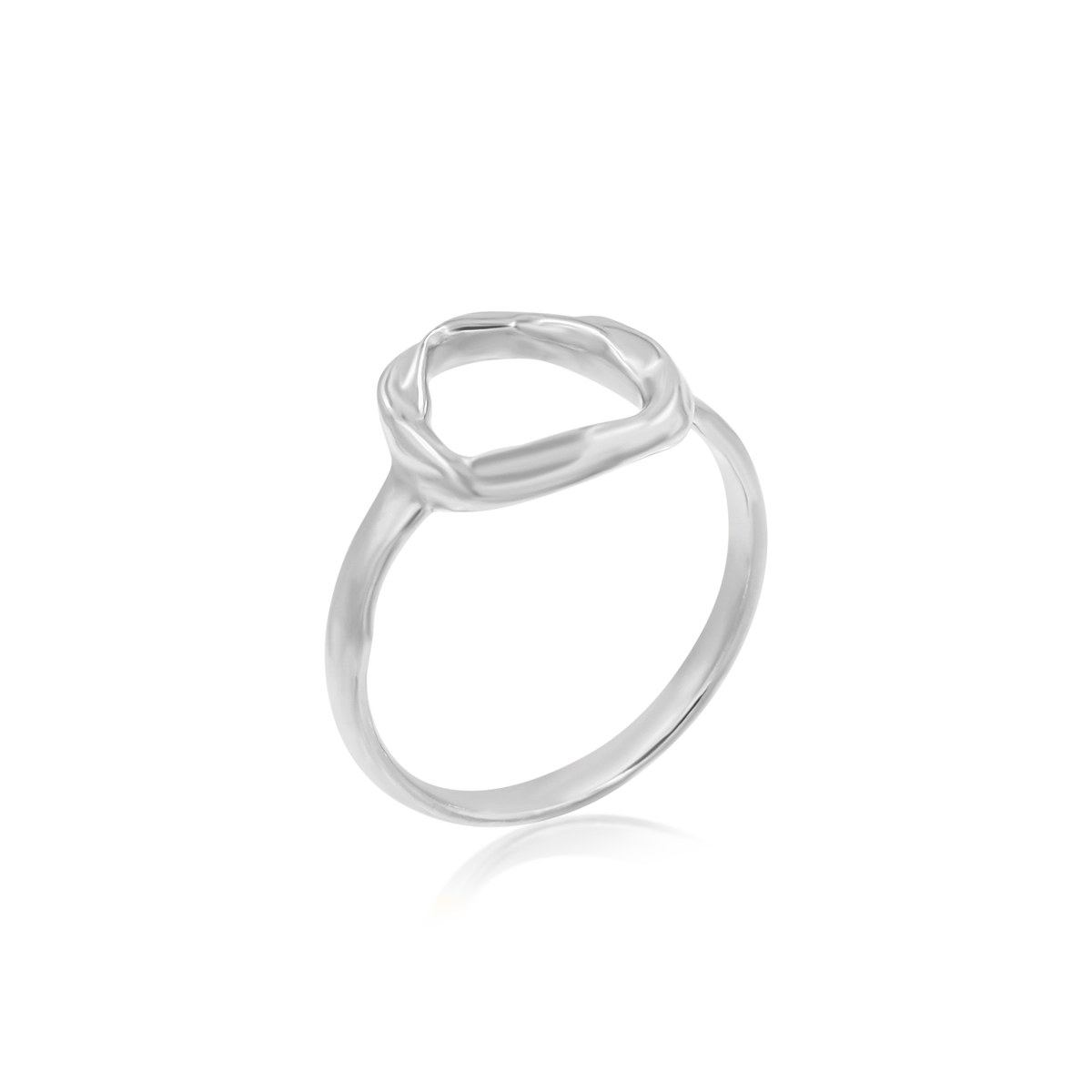Pierścionek NATURAL srebrny