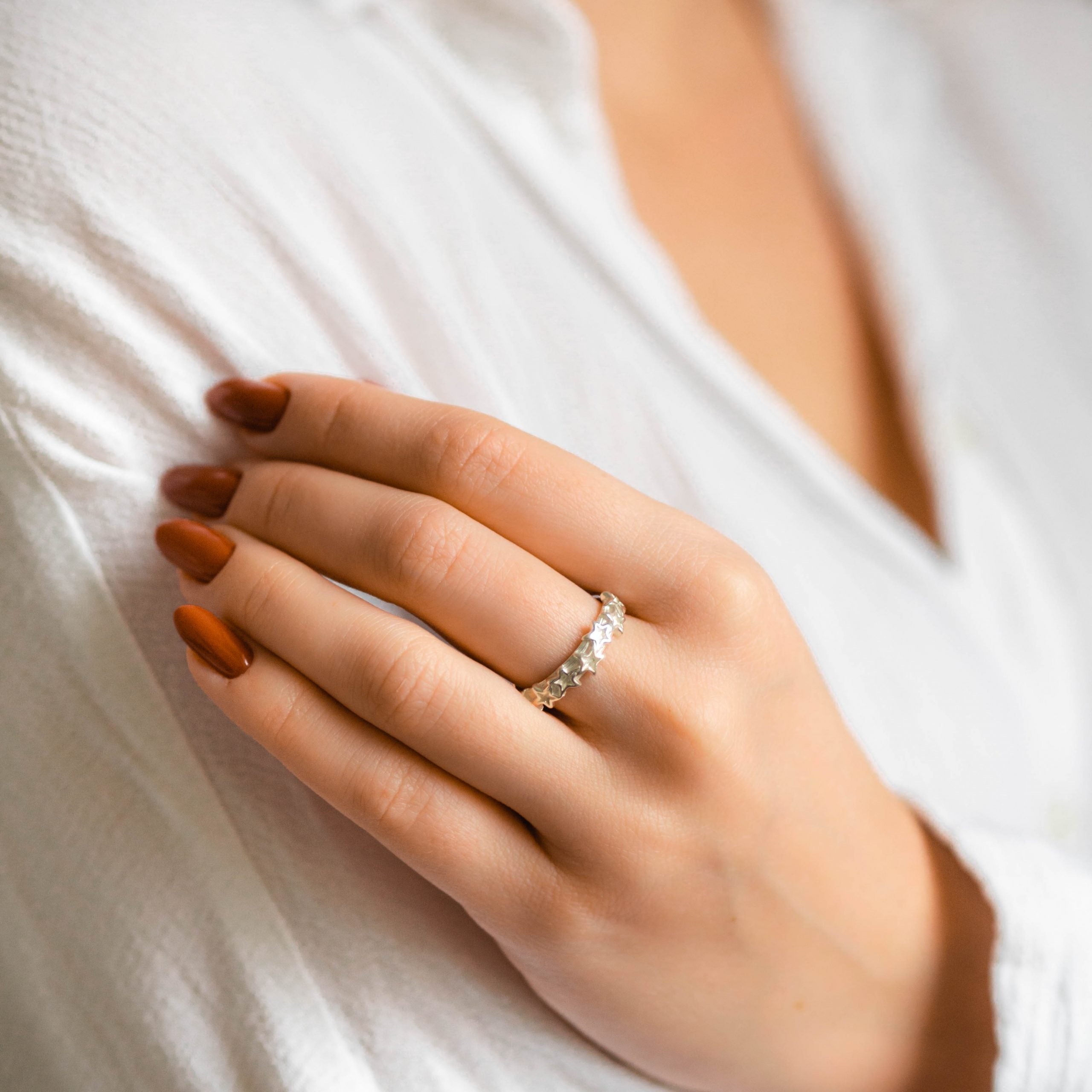 Pierścionek GALAXY srebrny