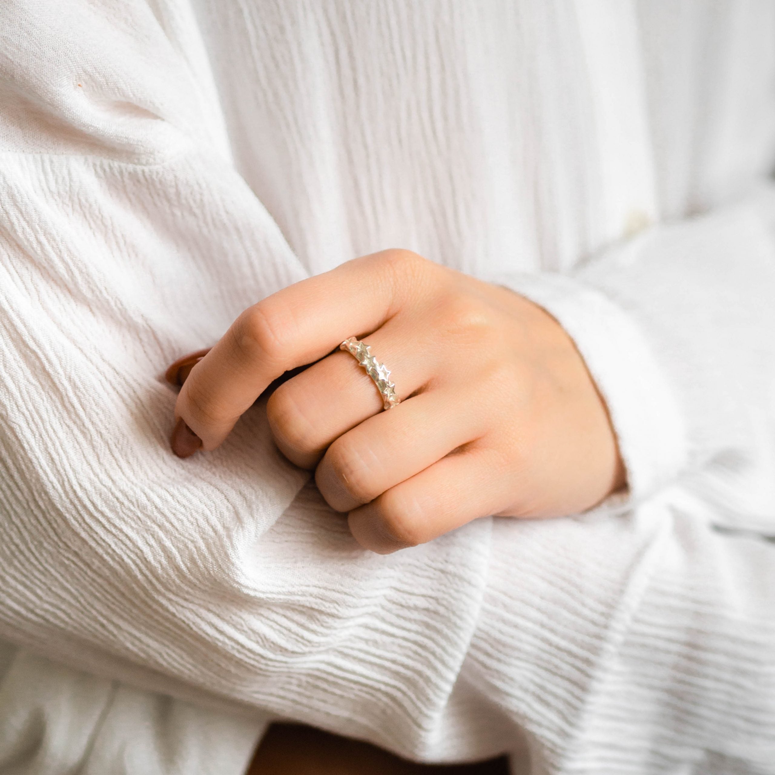 Pierścionek GALAXY srebrny