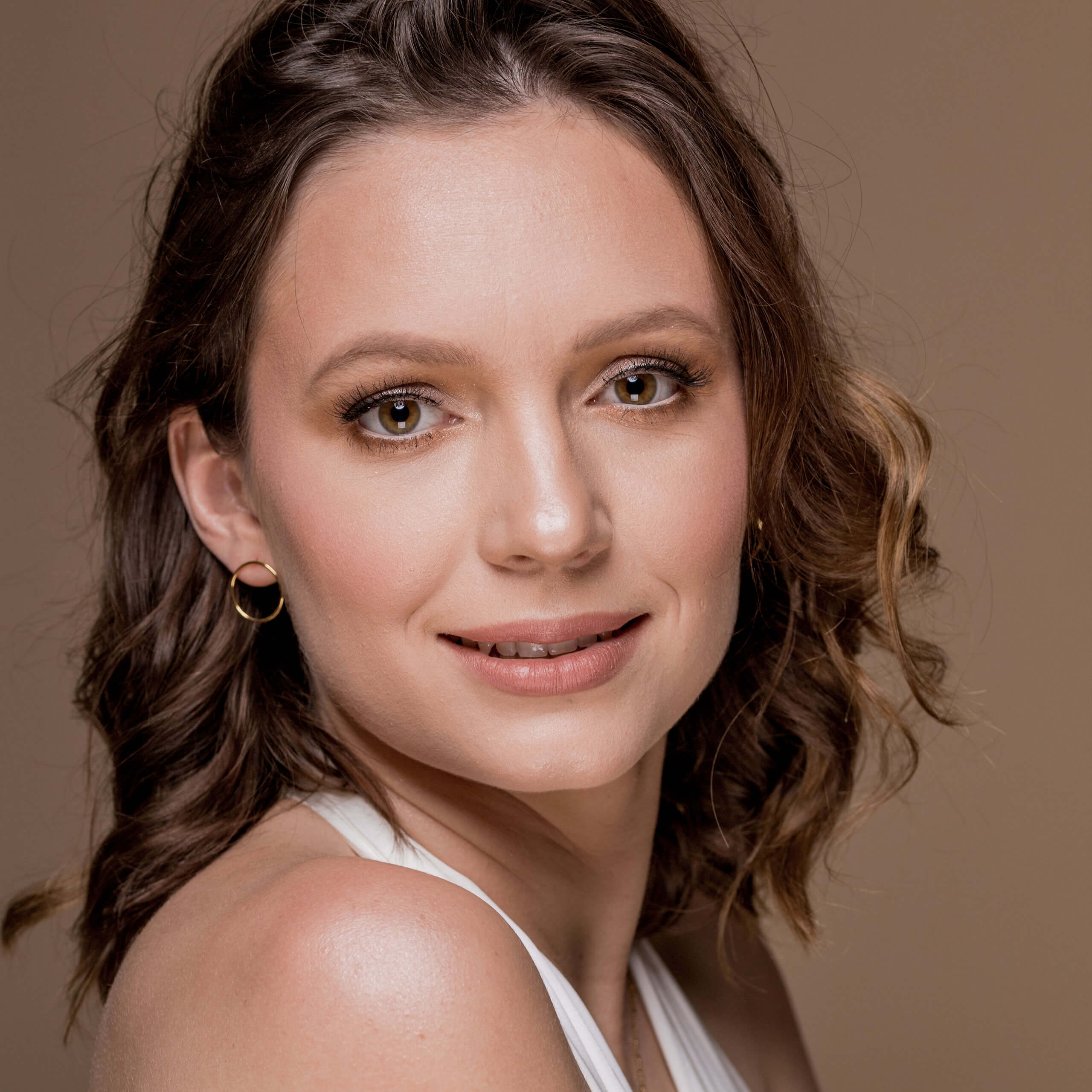 Kolczyki koła EVA srebrne pozłacane