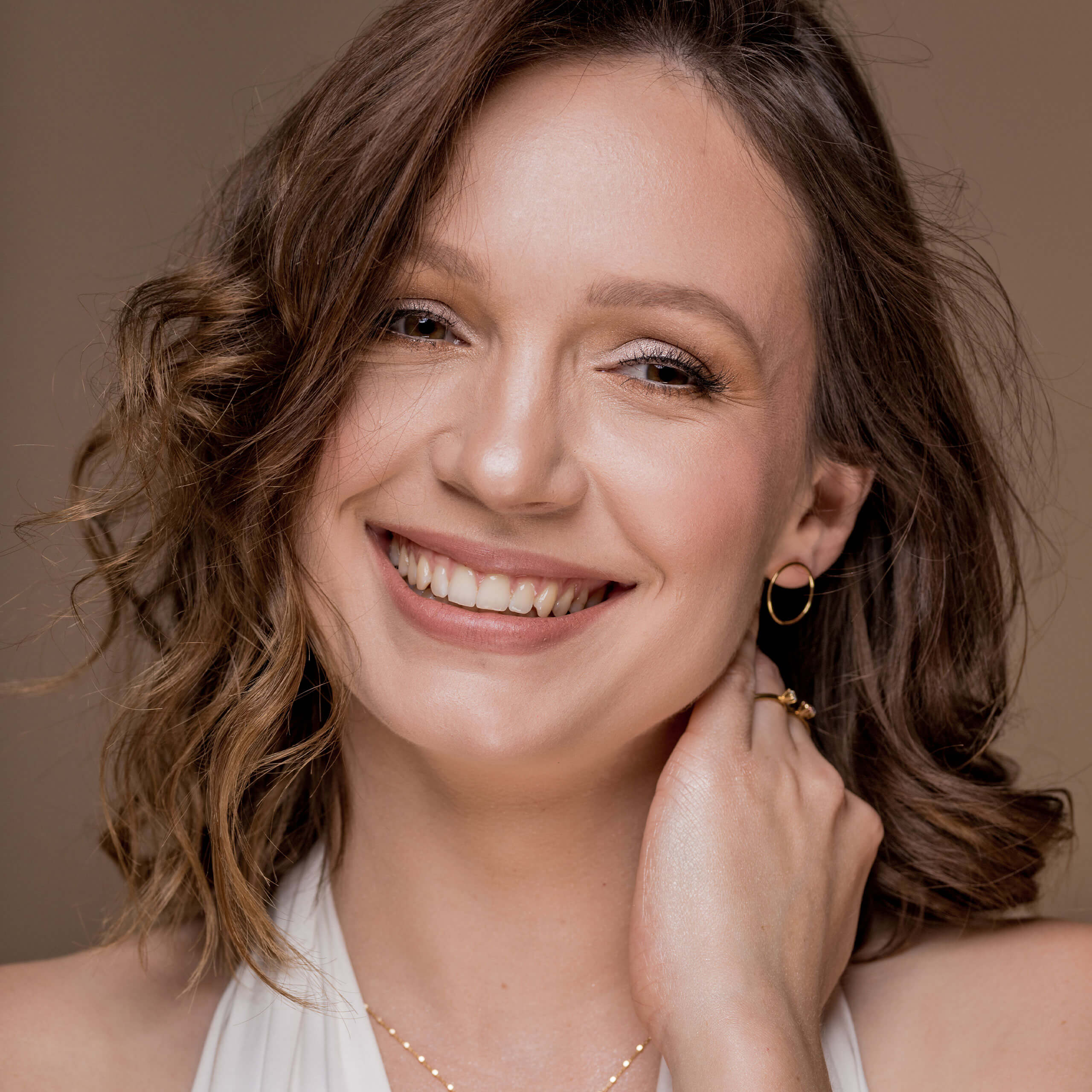 Kolczyki koła EVA srebrne pozłacane