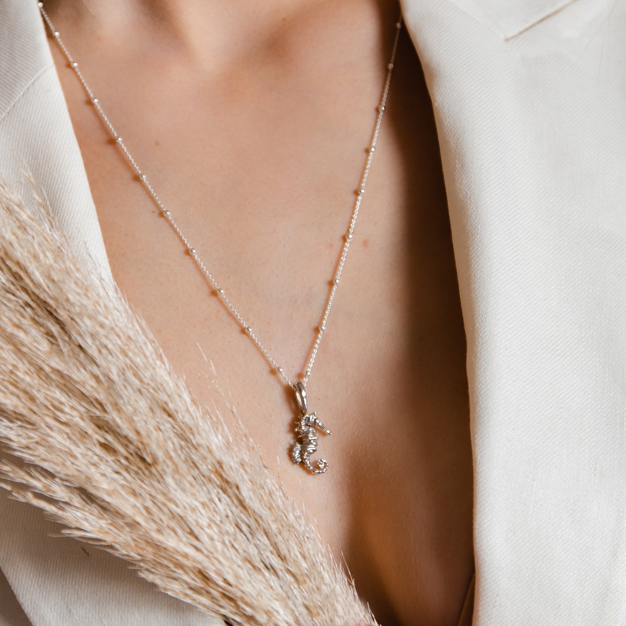 Zawieszka konik morski SEAHORSE srebrna