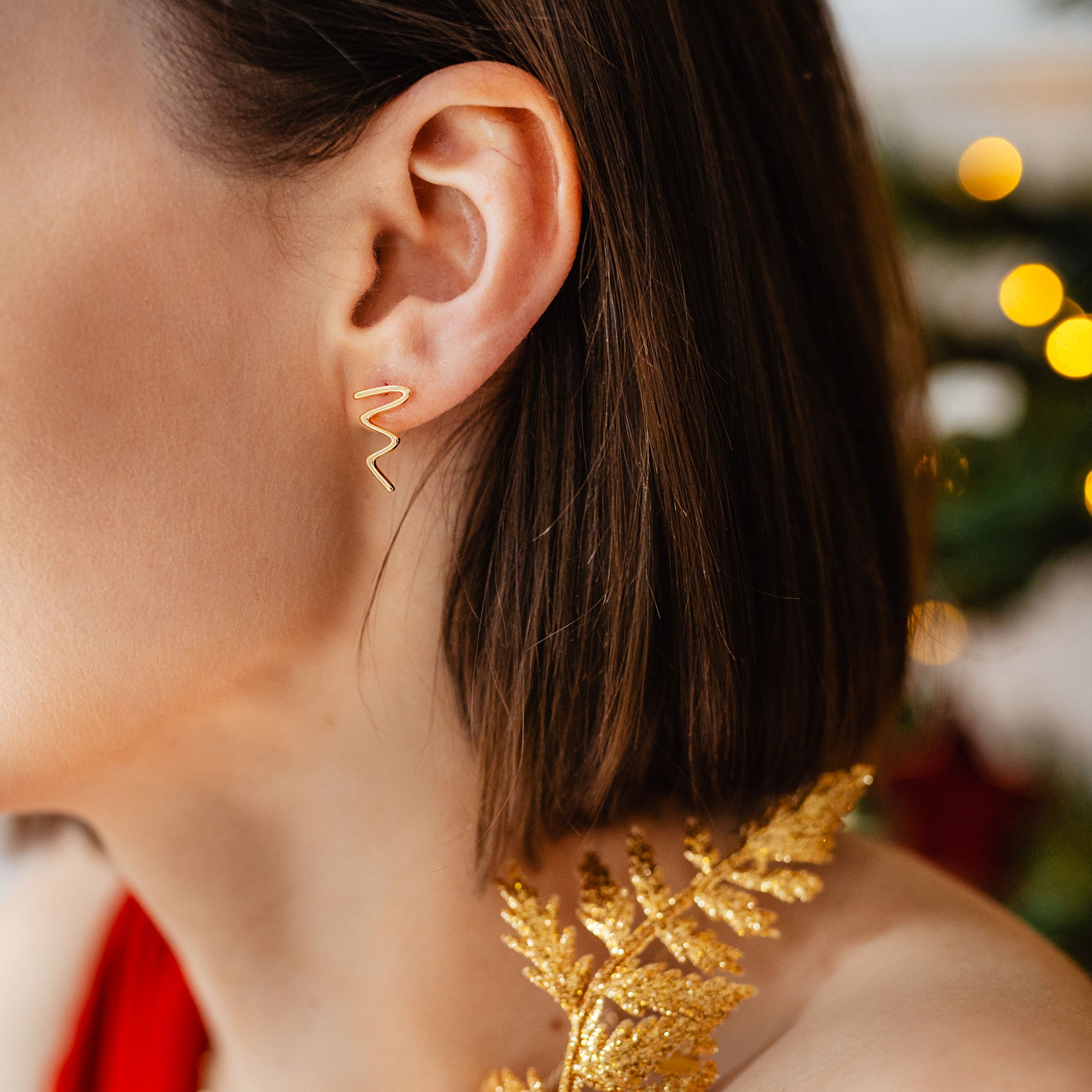 Kolczyki węże SNAKE złote