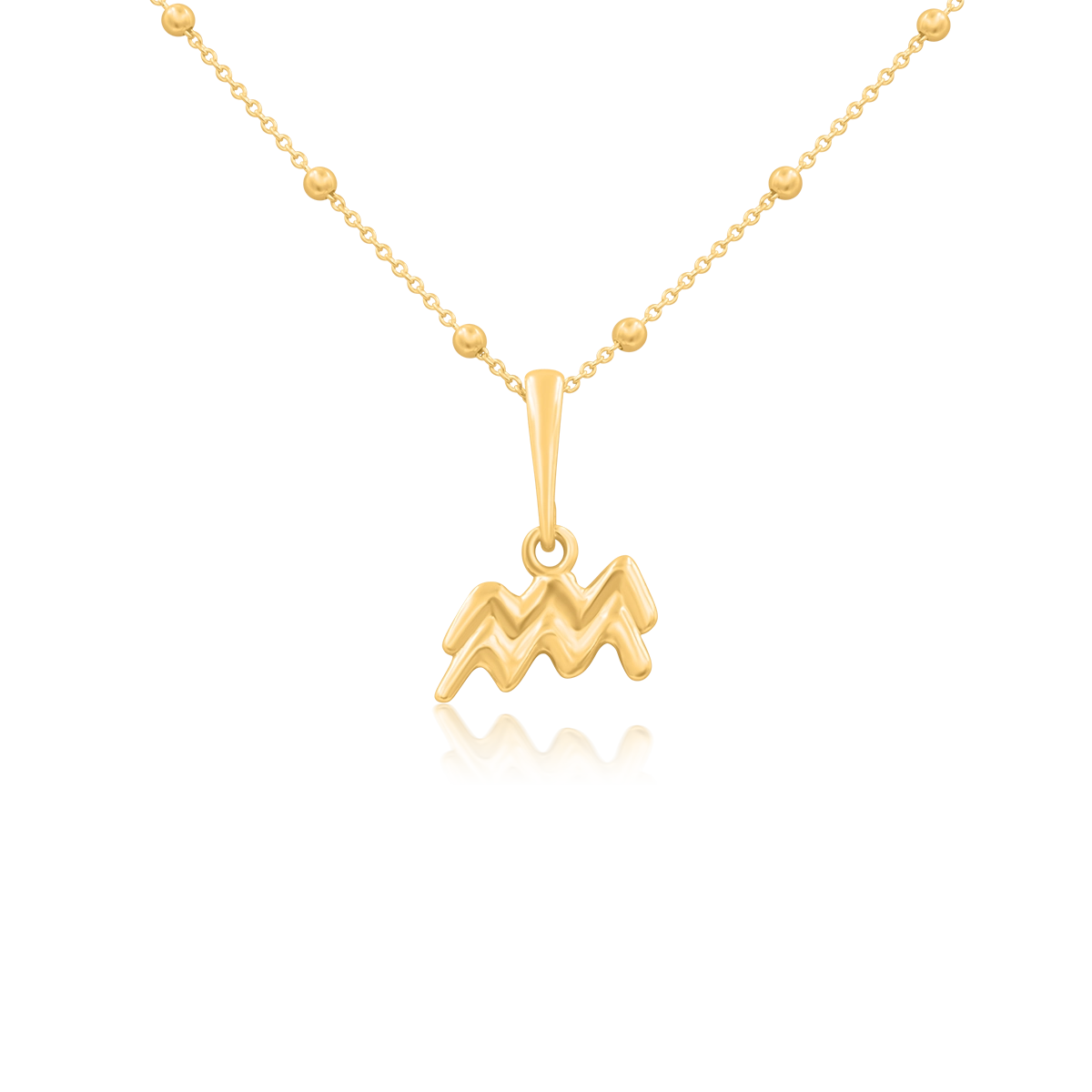 Zawieszka ZODIAK srebrna pozłacana - wodnik