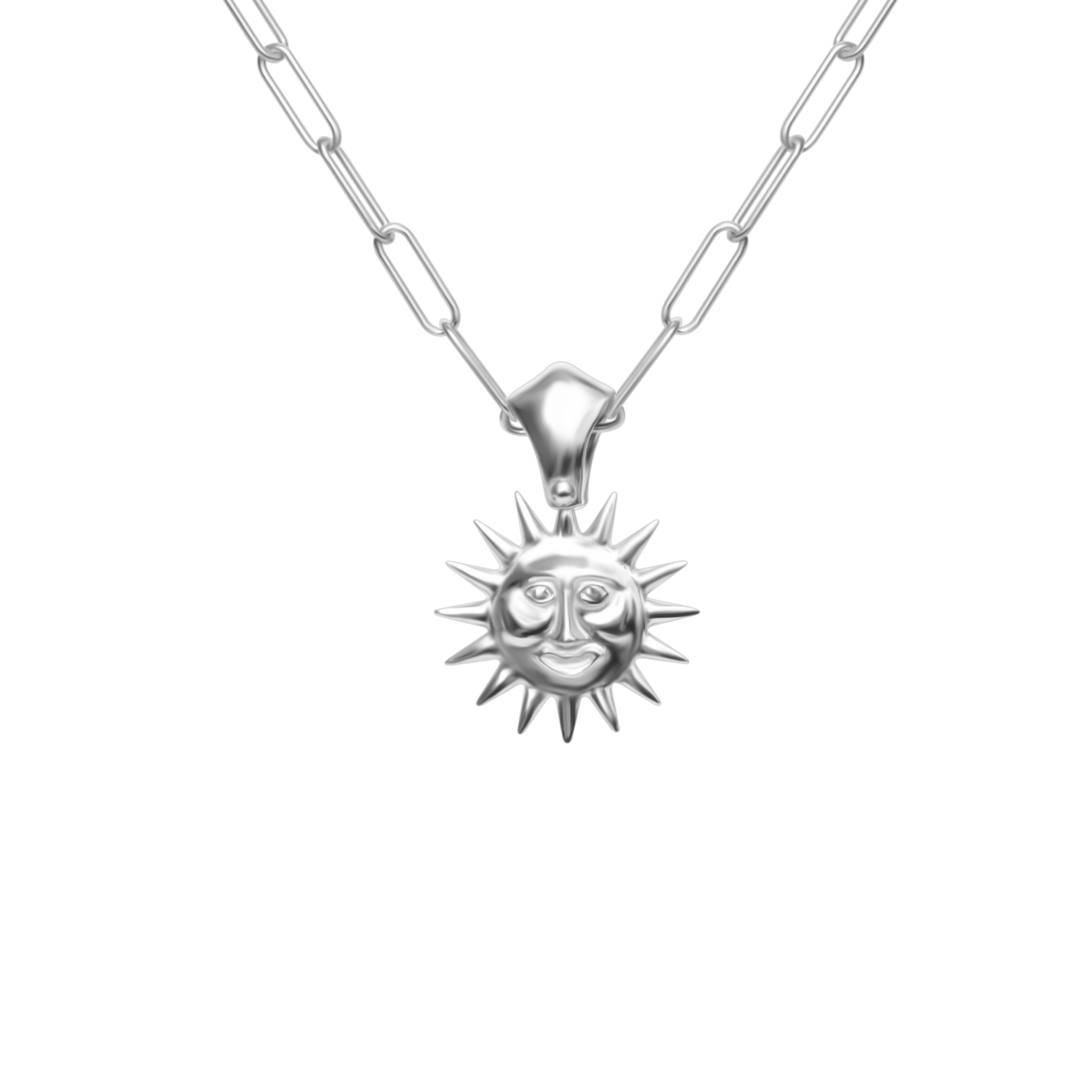 Zawieszka słońce AZTEC srebrna