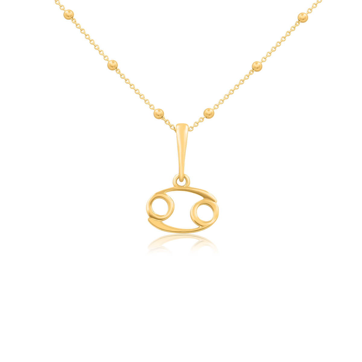 Zawieszka ZODIAK srebrna pozłacana - rak