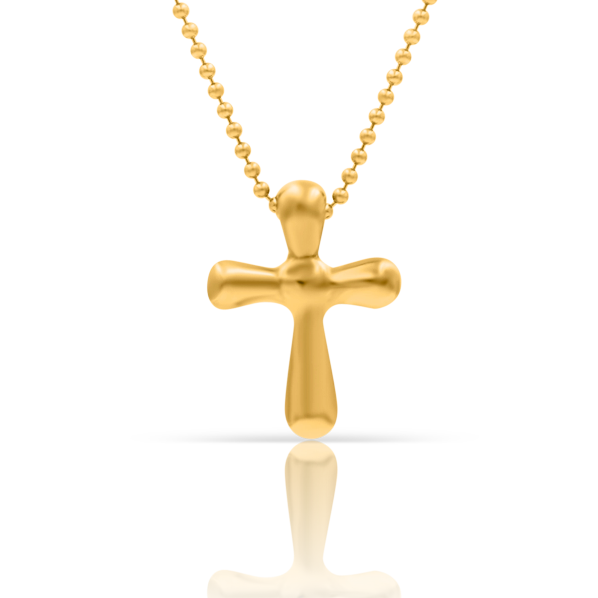 Zawieszka krzyżyk CROSS srebrna pozłacana