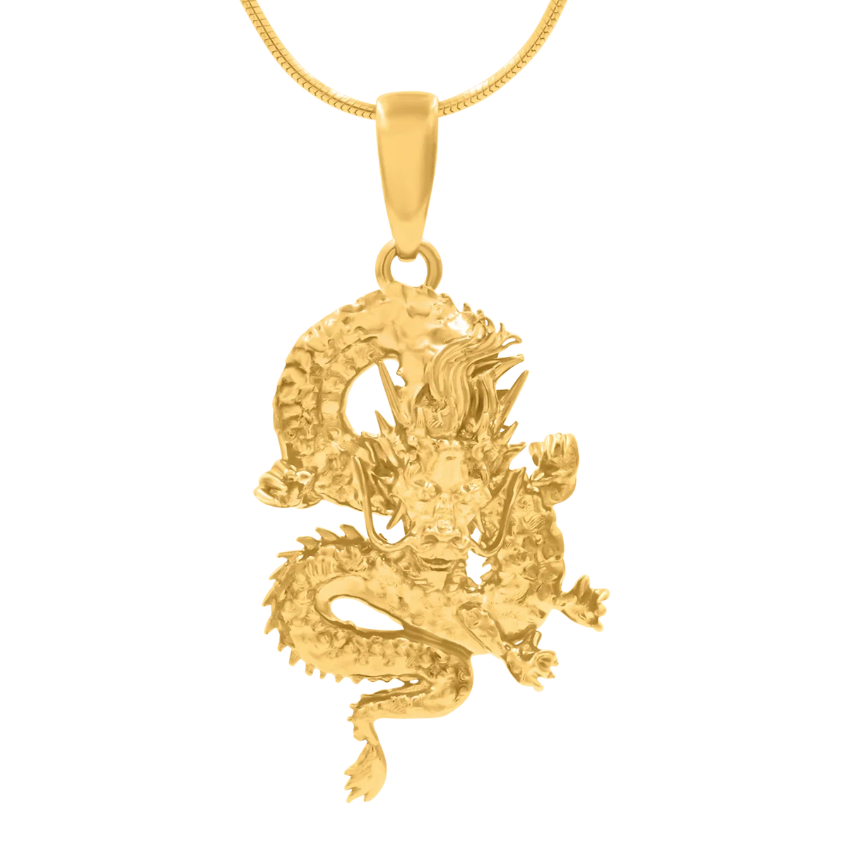 Zawieszka DRAGON srebrna pozłacana