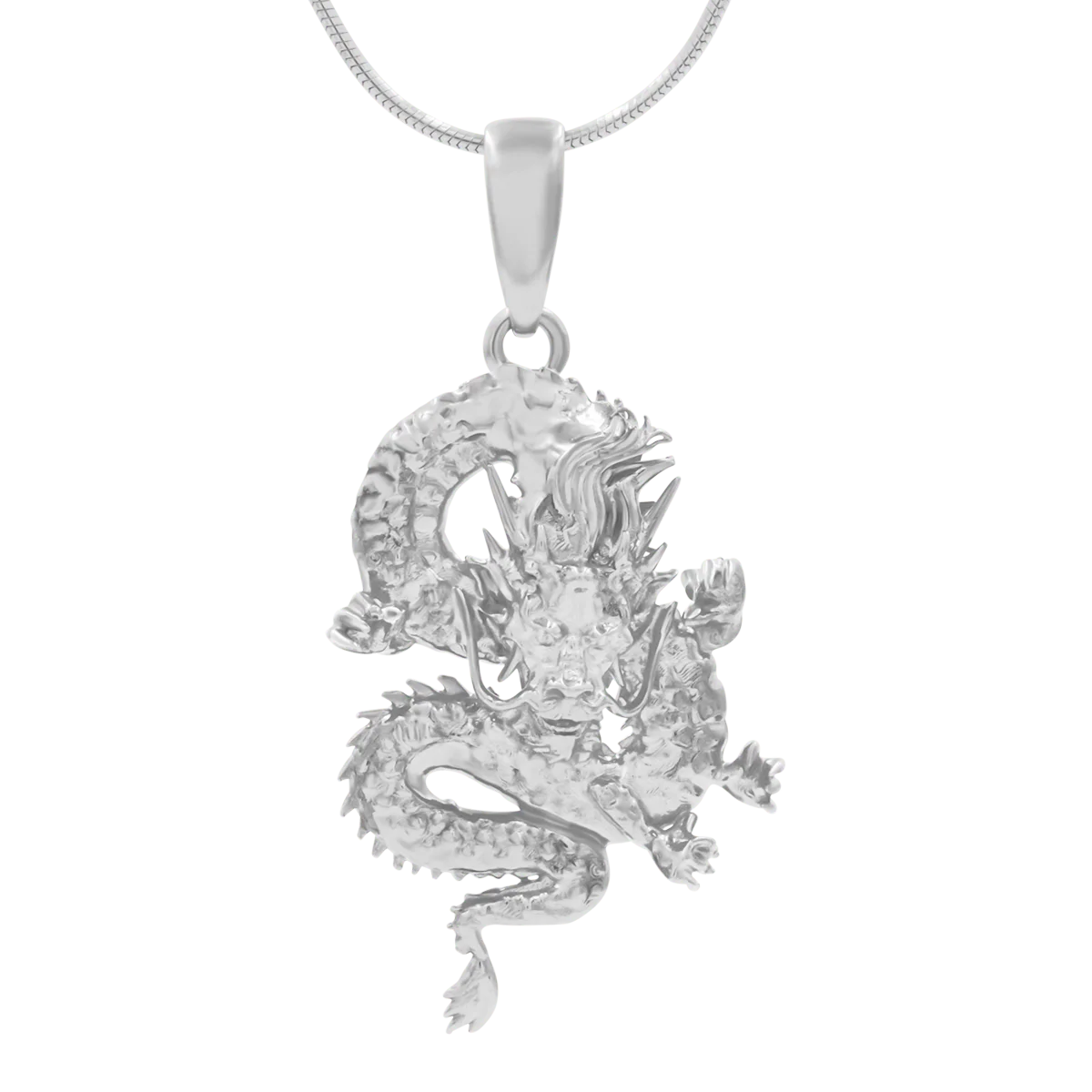 Zawieszka DRAGON srebrna