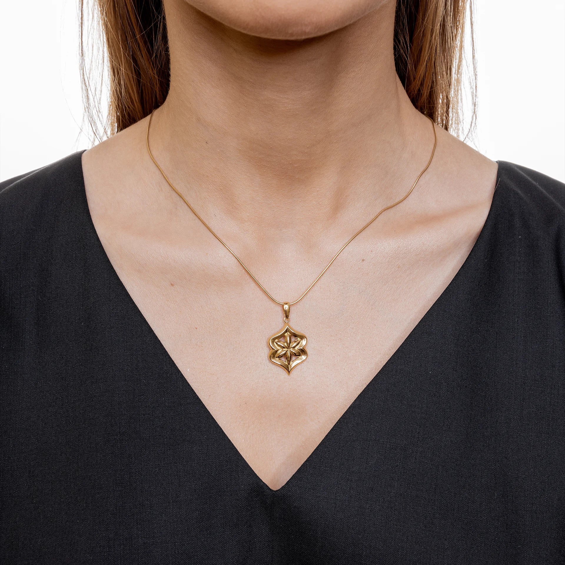 Zawieszka FLOWER srebrna pozłacana