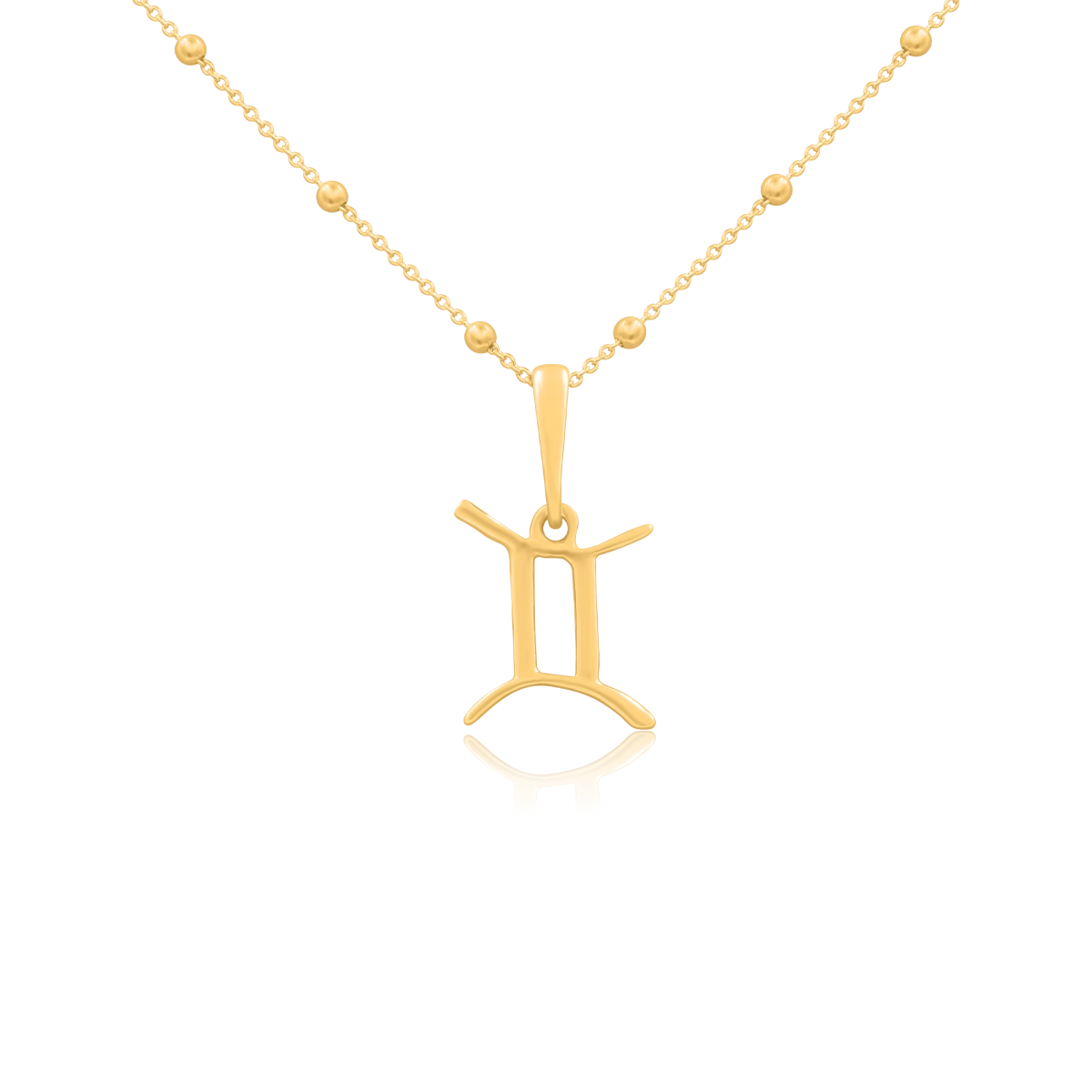 Zawieszka ZODIAK srebrna pozłacana - bliźnięta