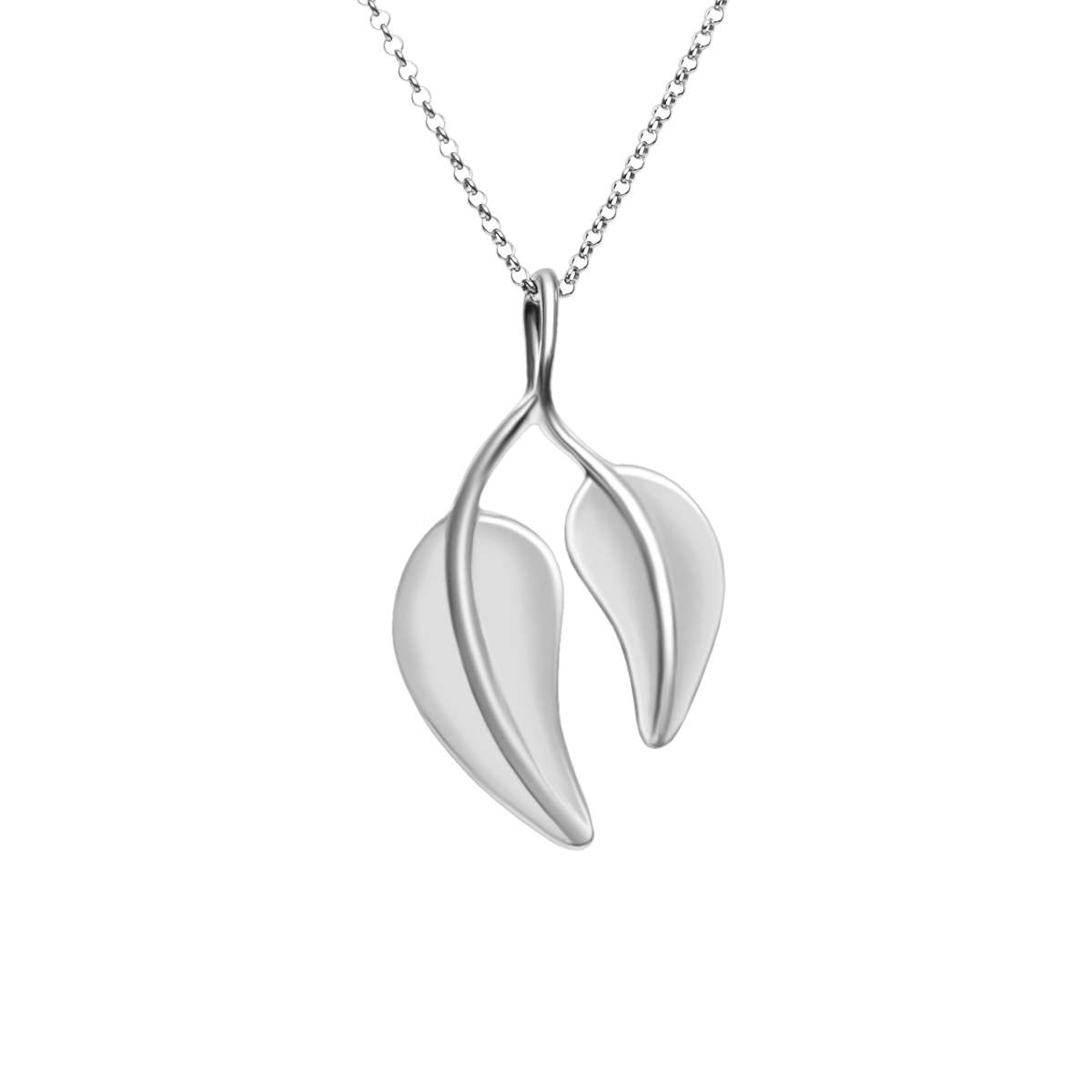 Zawieszka liść LEAVES srebrna