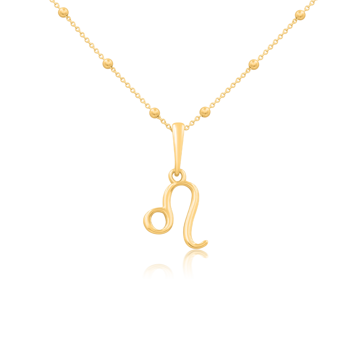 Zawieszka ZODIAK srebrna pozłacana - lew