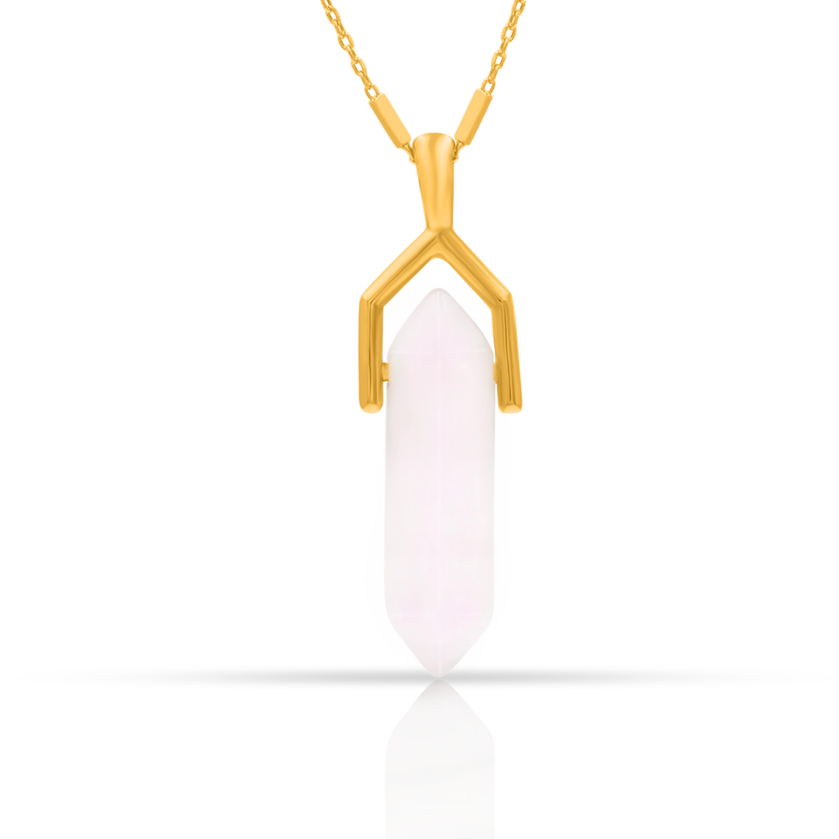 Zawieszka MINERAL srebrna pozłacana