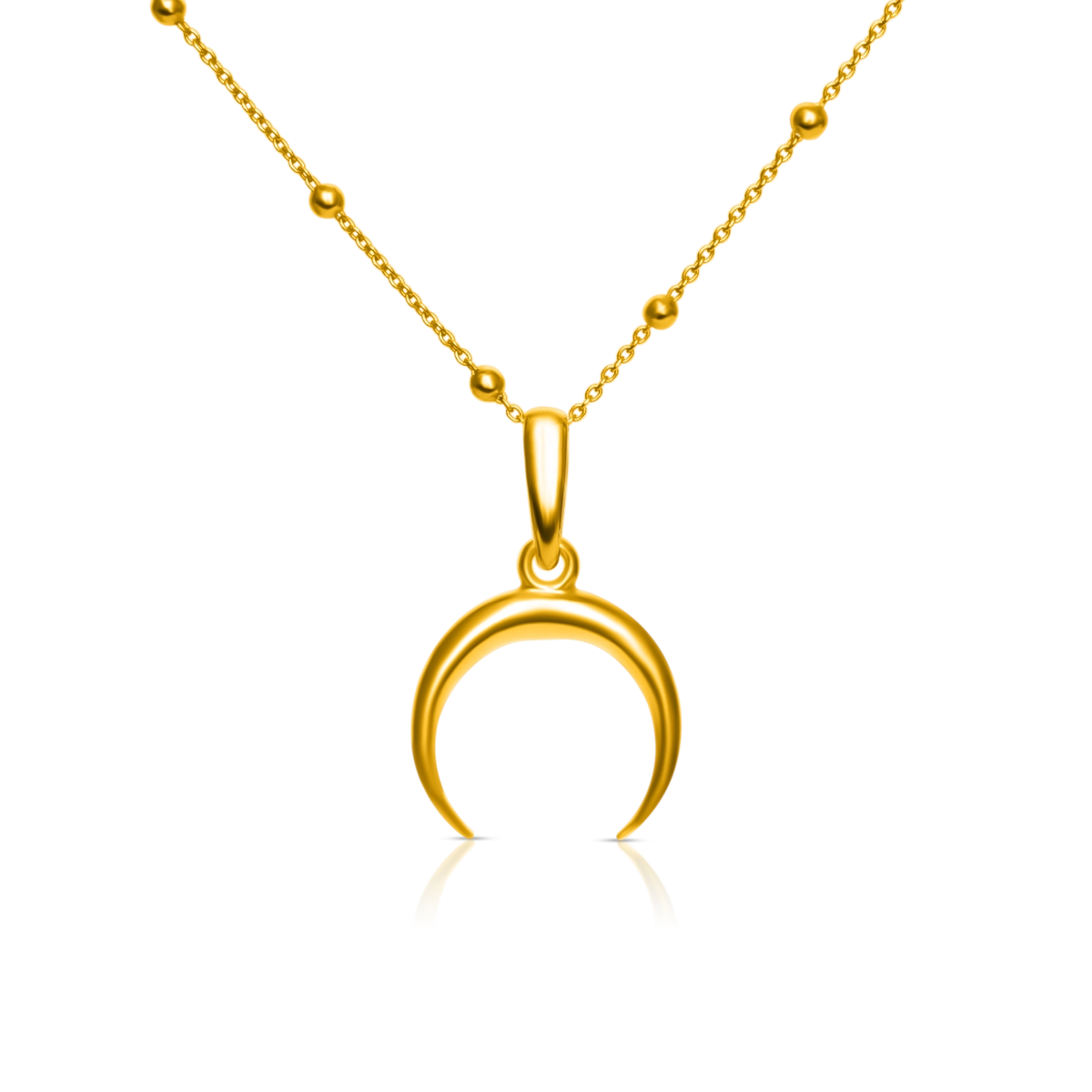 Zawieszka księżyc MOON złota