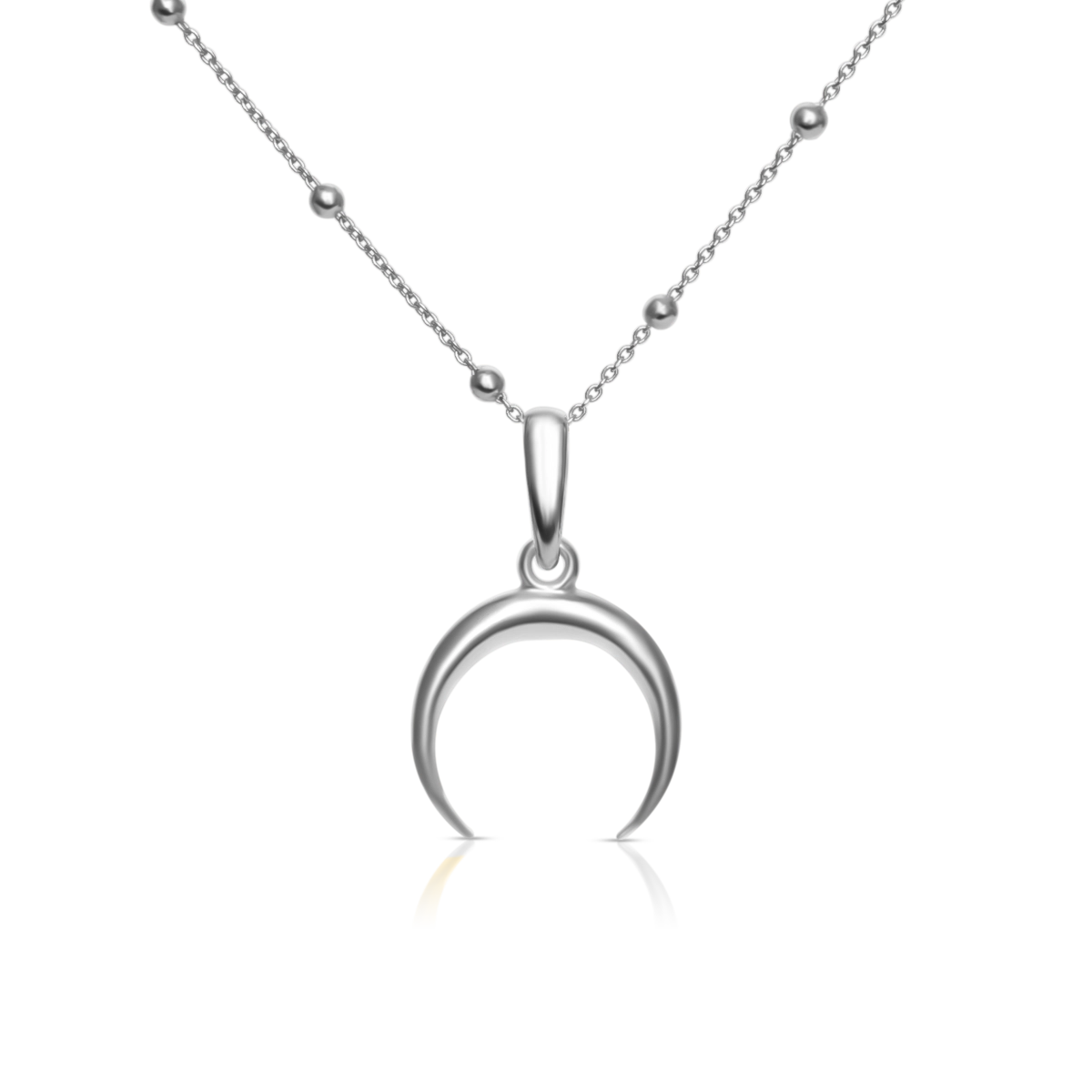 Zawieszka księżyc MOON srebrna