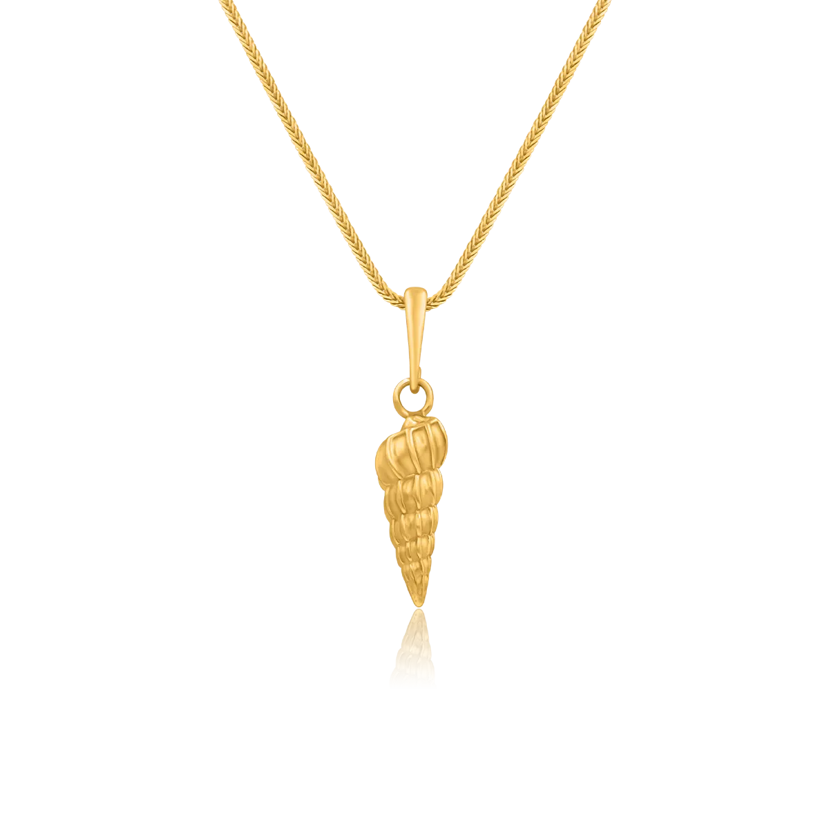 Zawieszka muszelka SHELL srebrna pozłacana