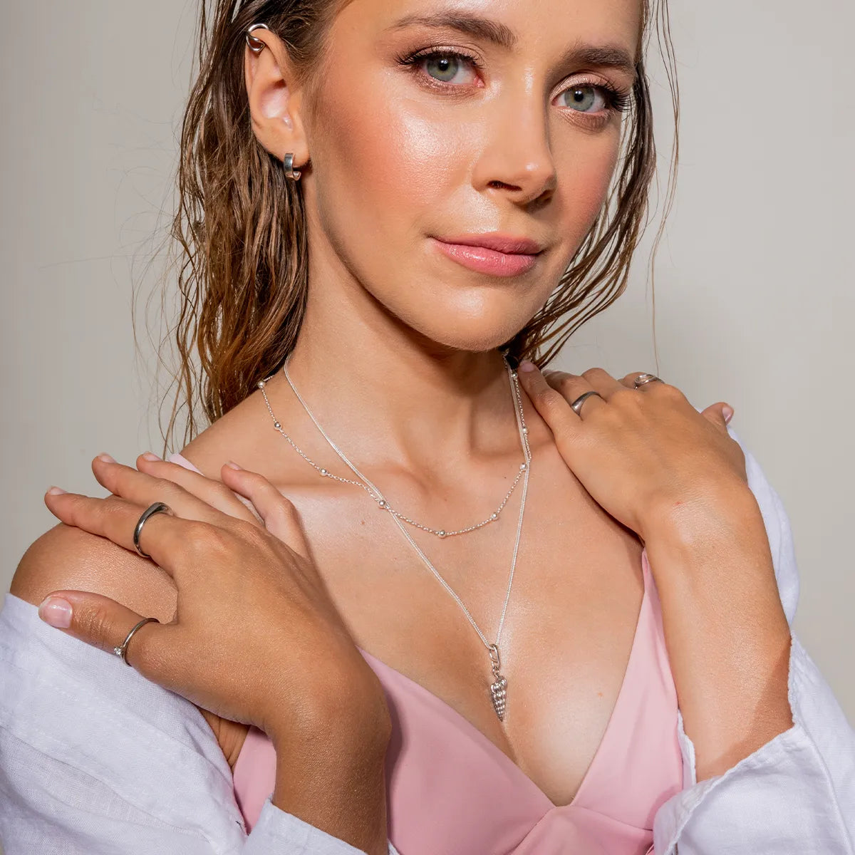 Zawieszka muszelka SHELL srebrna