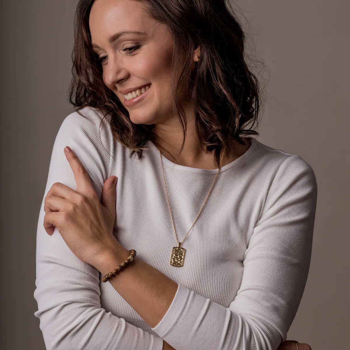 Zawieszka NIEŚMIERTELNIK - UNISEX srebrna pozłacana