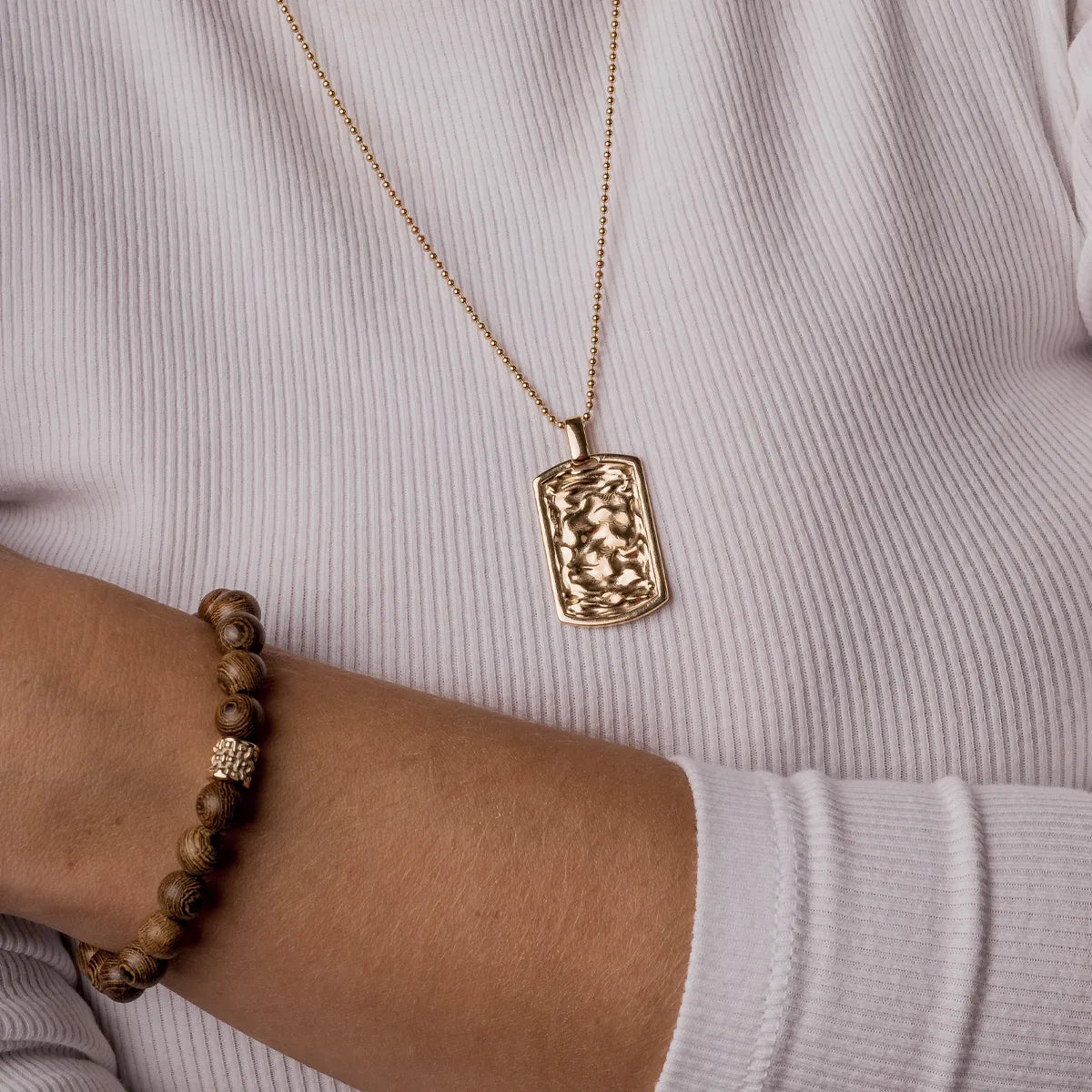 Zawieszka NIEŚMIERTELNIK - UNISEX srebrna pozłacana