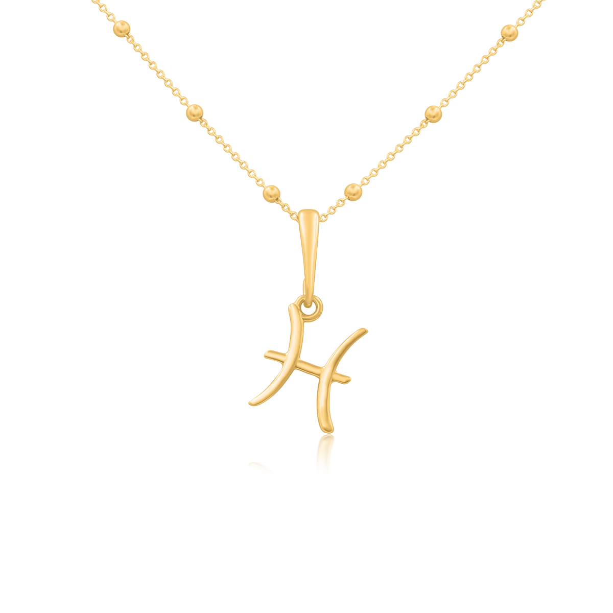 Zawieszka ZODIAK srebrna pozłacana - ryby