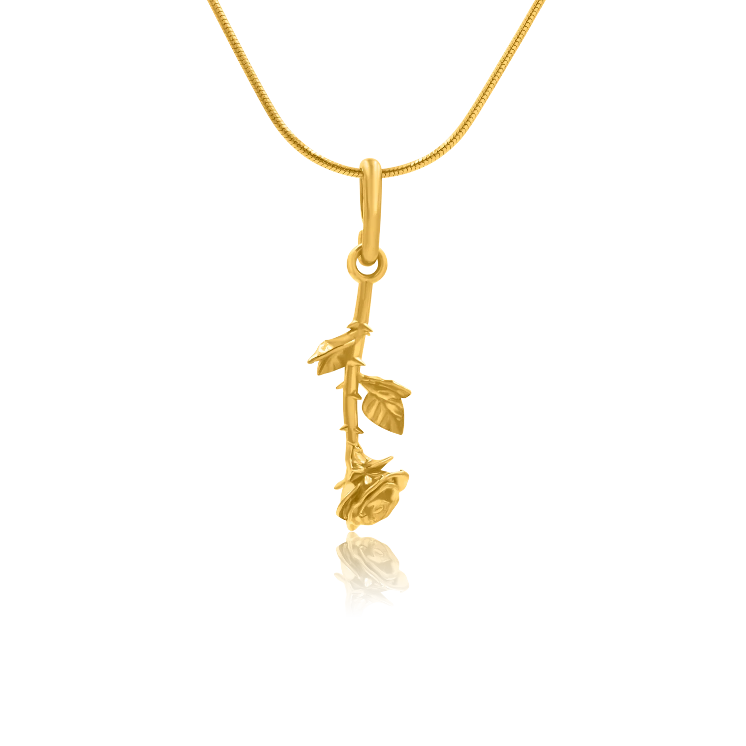 Zawieszka róża ROSE złota