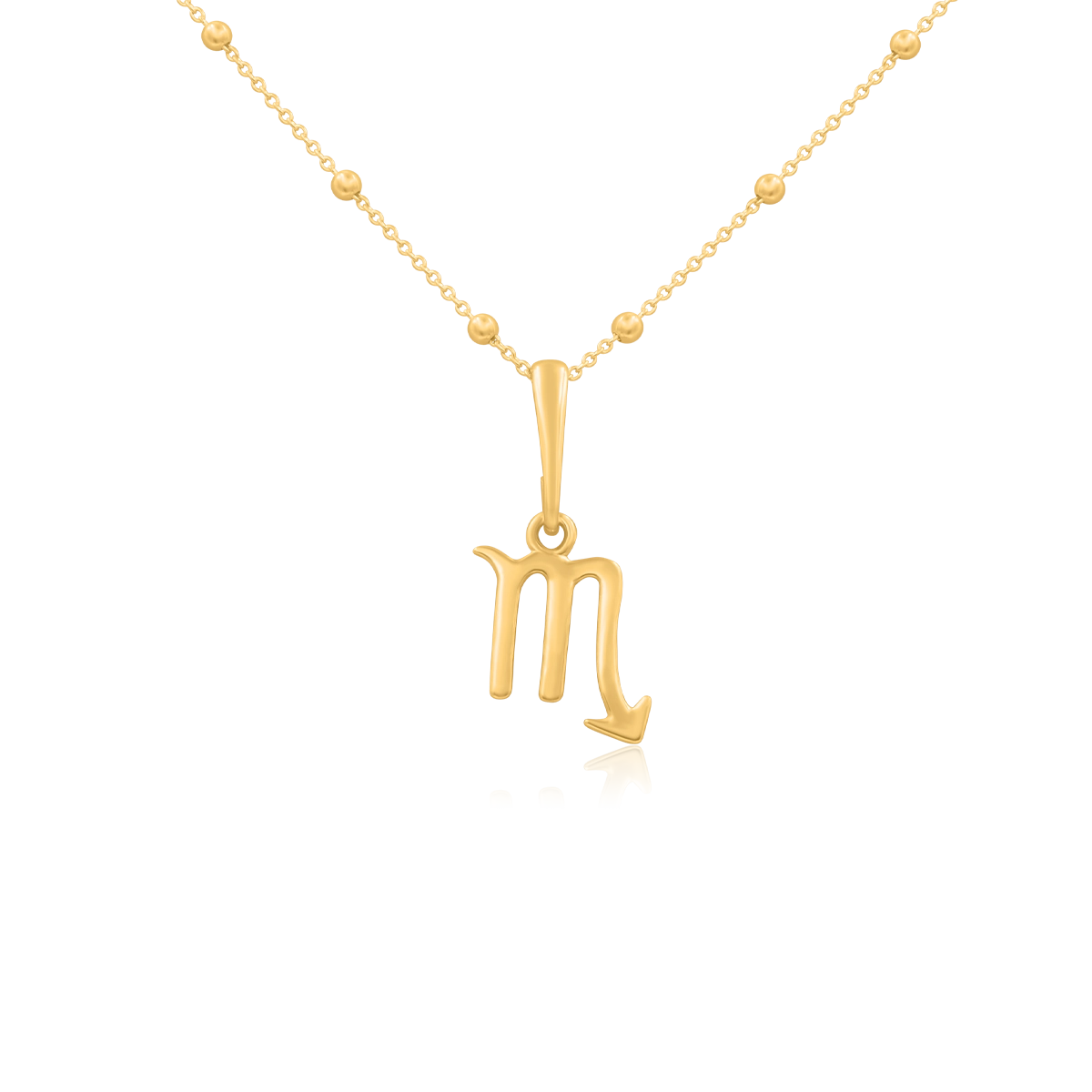 Zawieszka ZODIAK srebrna pozłacana - skorpion